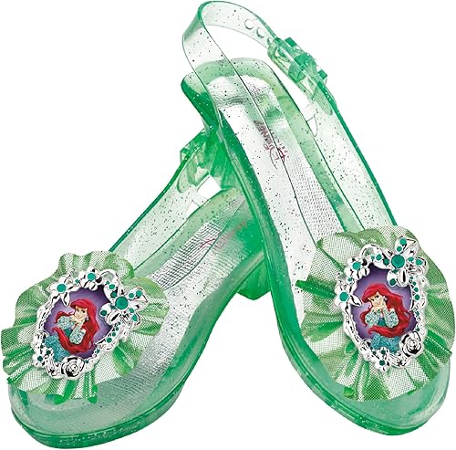 Zapatos con brillo de Ariel de Disney para niños talla única Un solo color