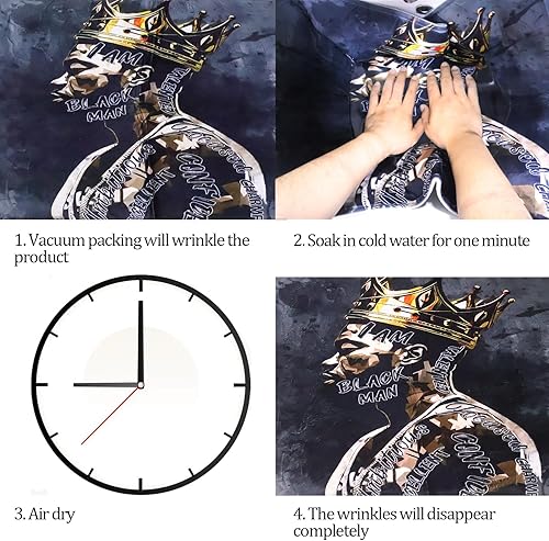 Miniatura 6 de Omebero Juego de cortinas de ducha negras King con ganchos, potentes cortinas de ducha negras con alfombras, cubierta de tapa de inodoro, tapete de