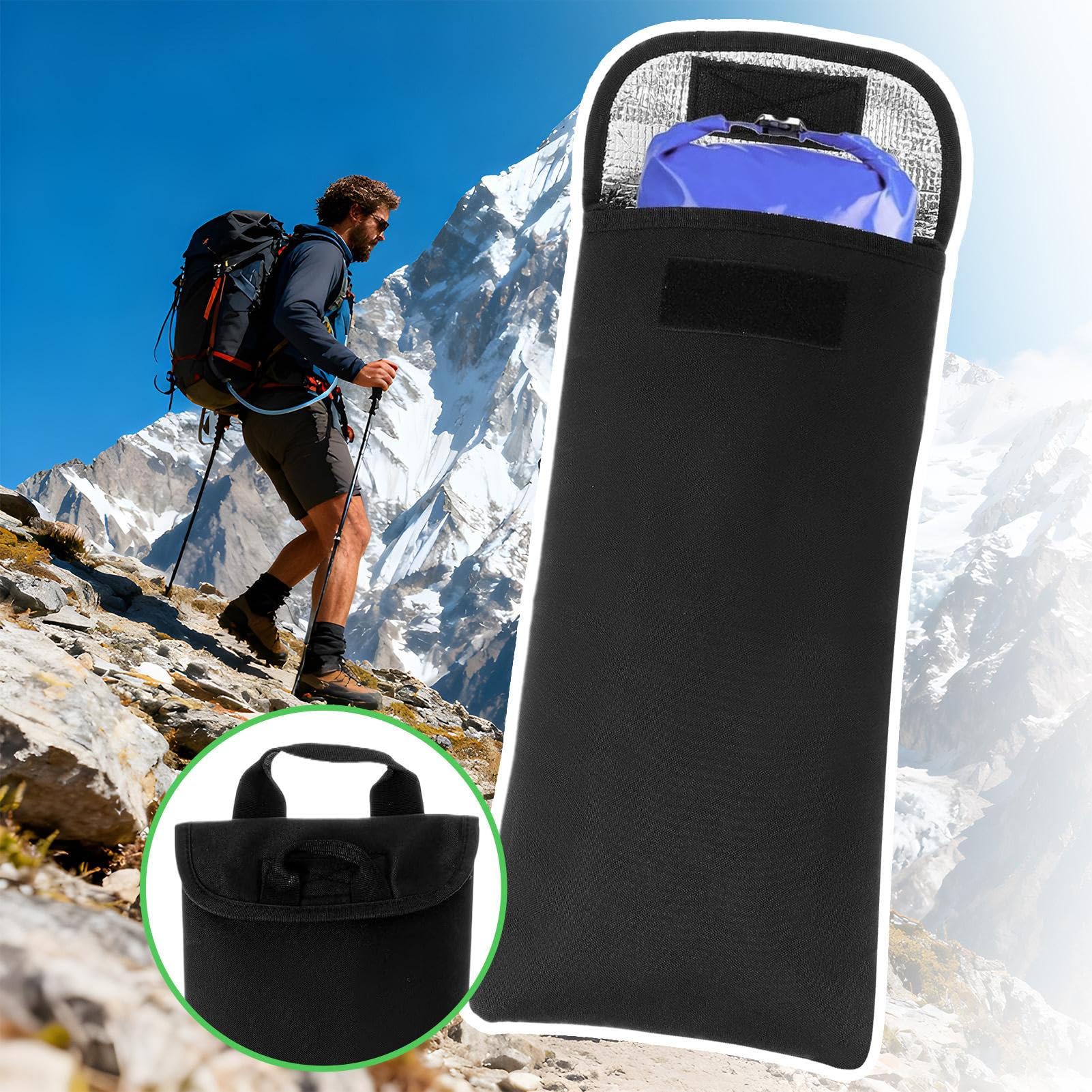 Generico Borsa per Sacca Idrica - 3L Leggero Antigoccia Isolato - Fodera Isolante per Idratazione E Raffreddamento,per Ciclismo Viaggio Outdoor Escursionismo Trekking Campeggio Corsa Sopravvivenza