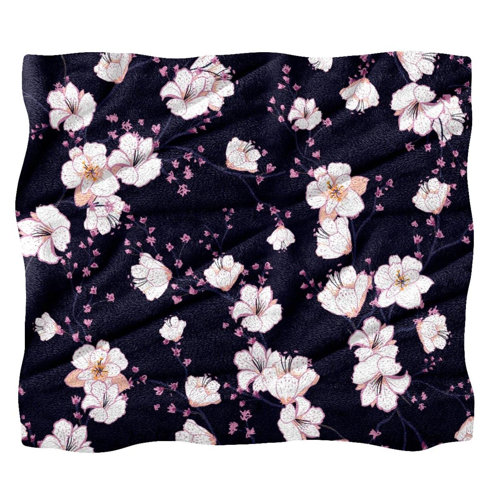 Couverture de lit fleurs roses TBOUOBT le cadeau parfait et moelleux pour enfants