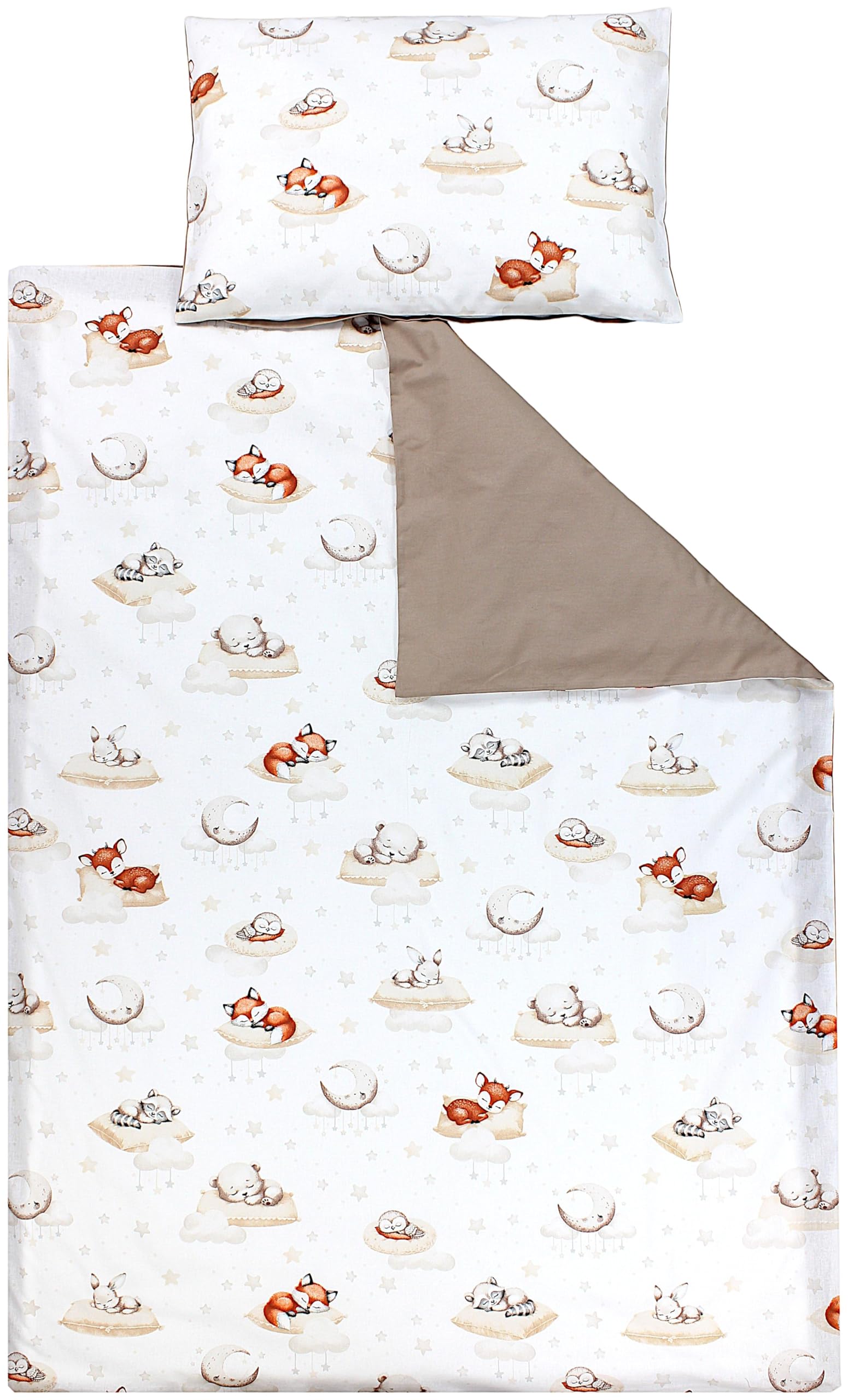 Frivolity Ensemble Biancheria da Letto Baby's Comfort coripiumino (90 x 120 cm) + Federa (40 x 60 cm), Coniglietto + Rosa