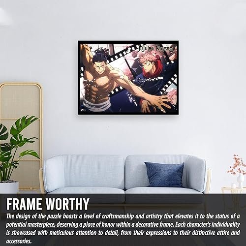 Miniatura 6 de Rompecabezas Jujutsu Kaisen – Todo vs Itadori, colorido y divertido rompecabezas de 1000 piezas por KESS para niños, adolescentes y adultos, regalo