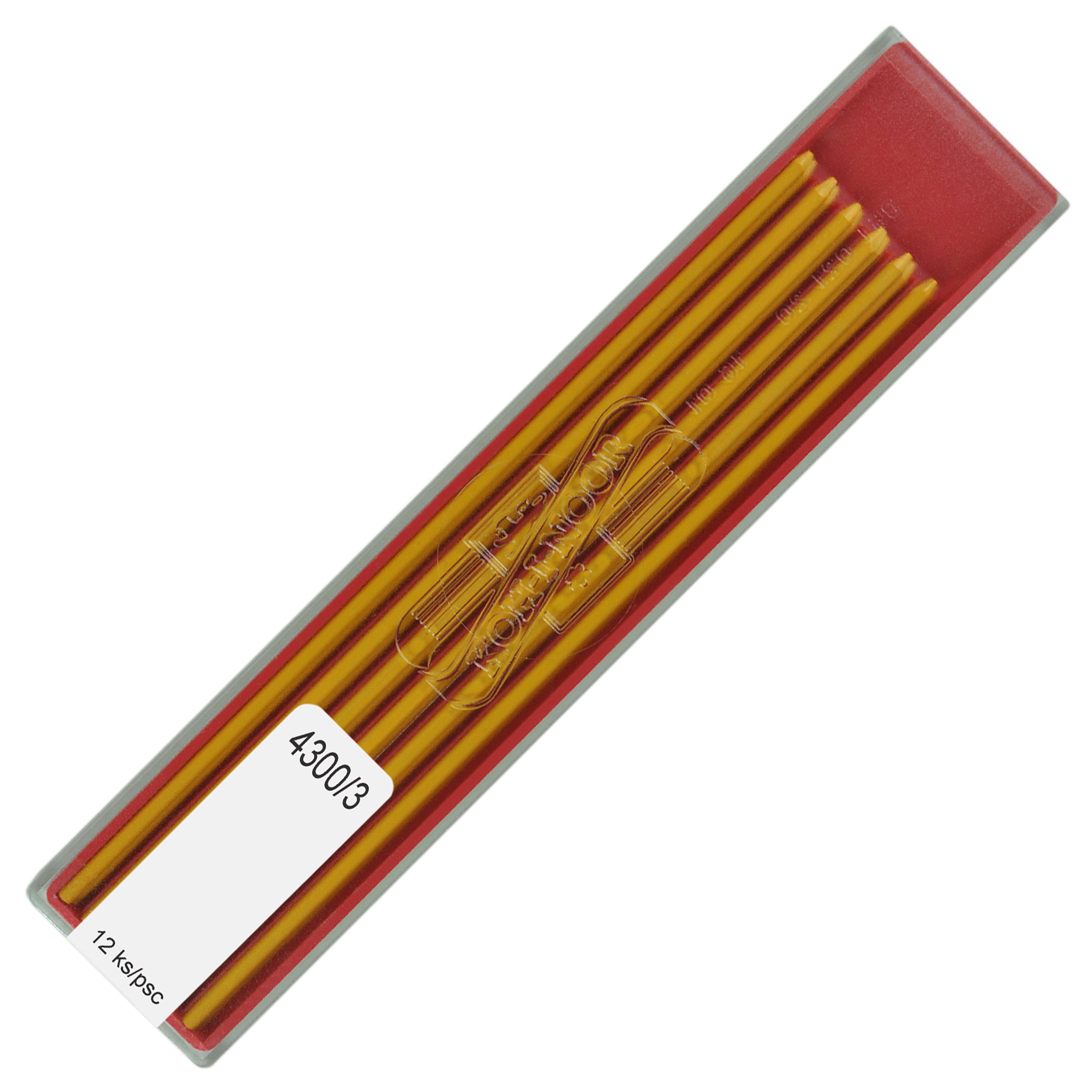 Koh-i-noor - Cables para dibujo técnico (2 mm), color amarillo 4300/3