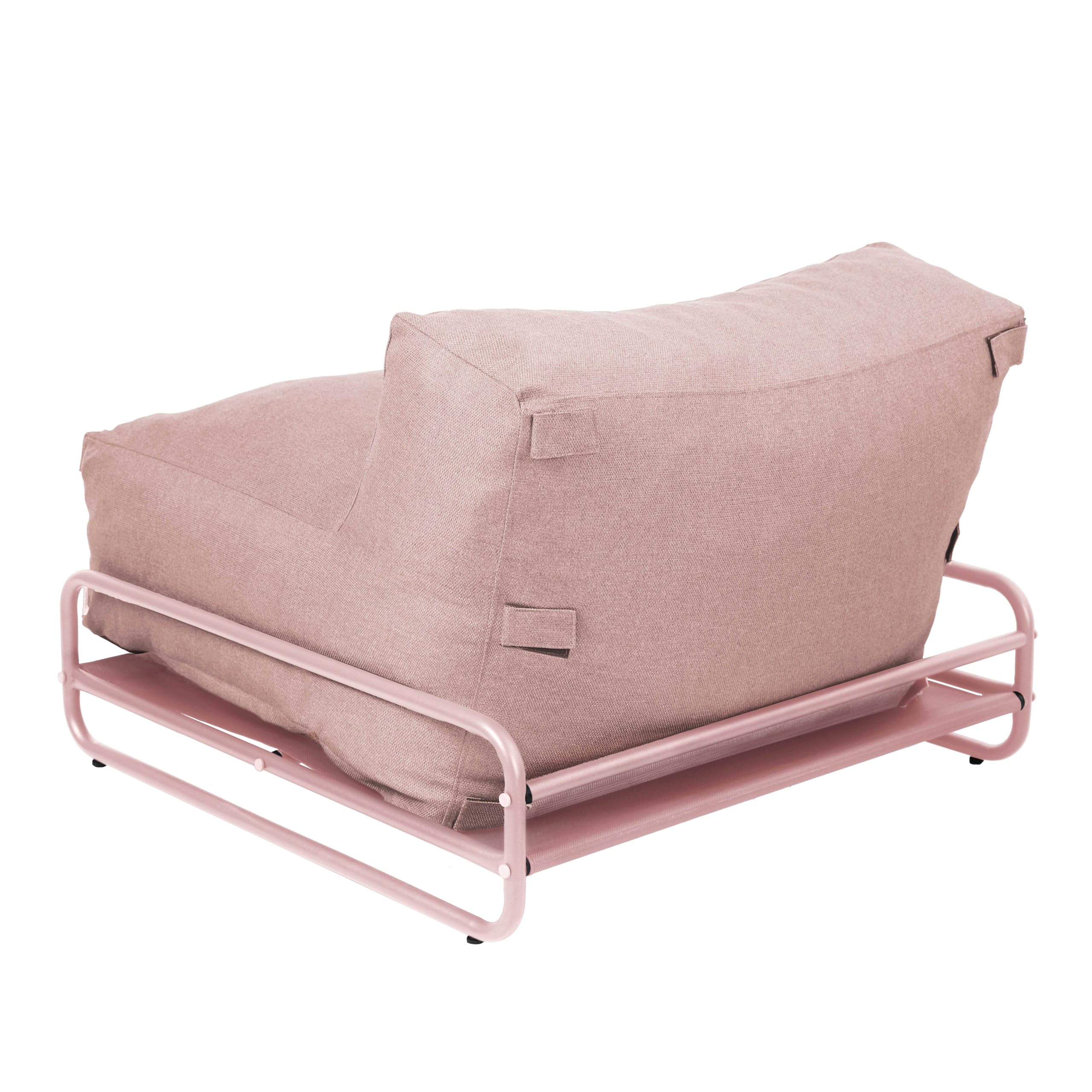 Oviala Mixi Sessel, modular, für Gartenmöbel, mit Struktur in Puderrosa