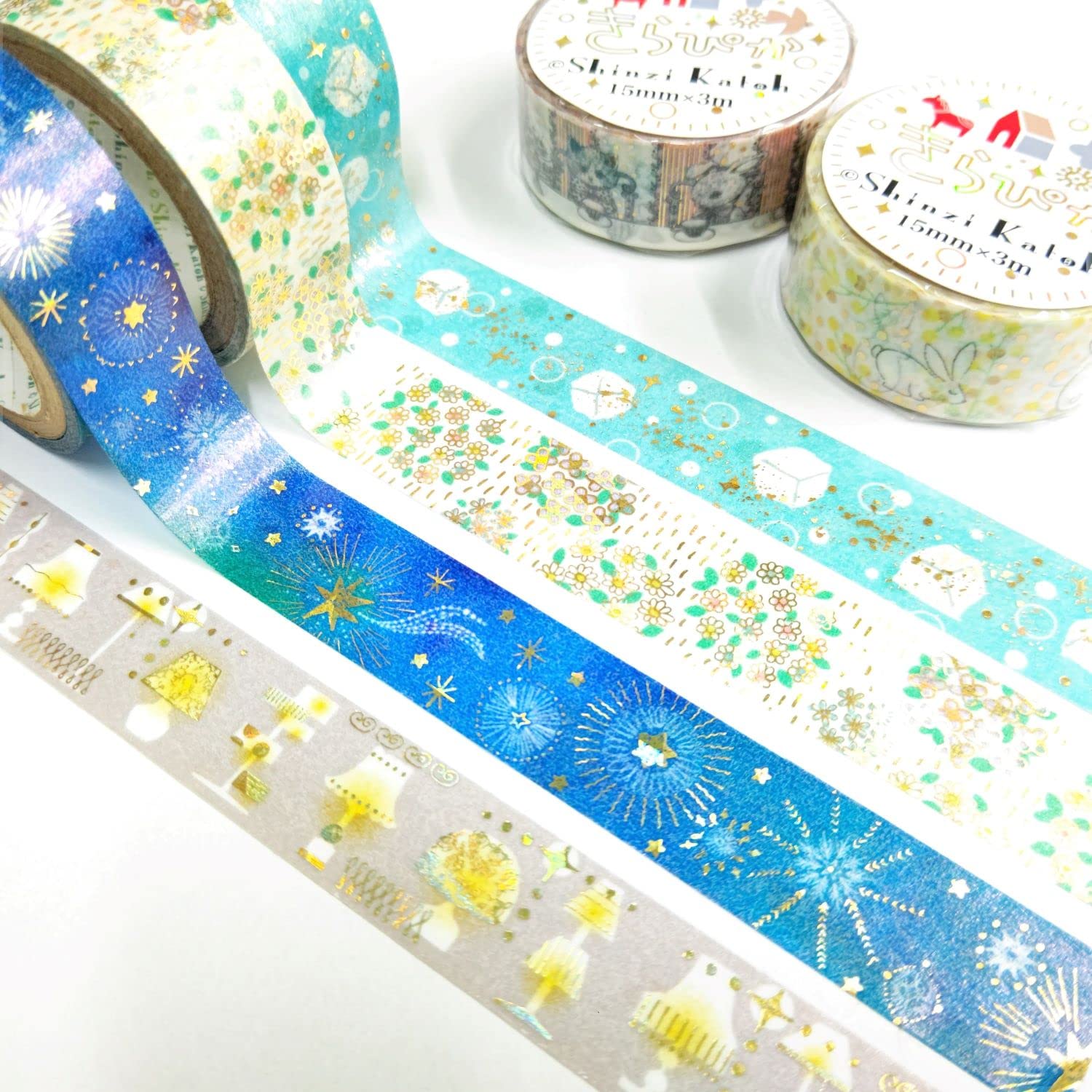 Amazon | シール堂 マスキングテープ Shinzi Katoh きらぴか 2巻 B1 ks