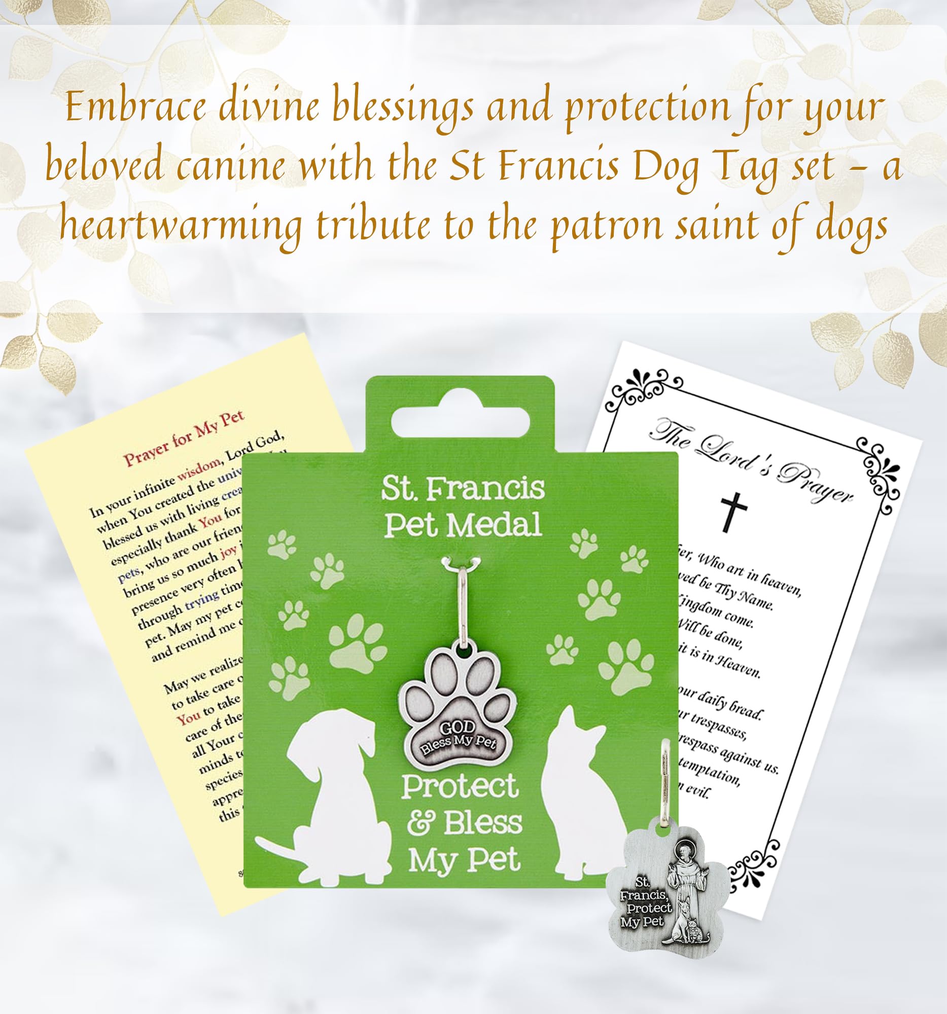 Snapklik.com : St Francis Dog Tag - Laminated St Francis Of Assisi ...