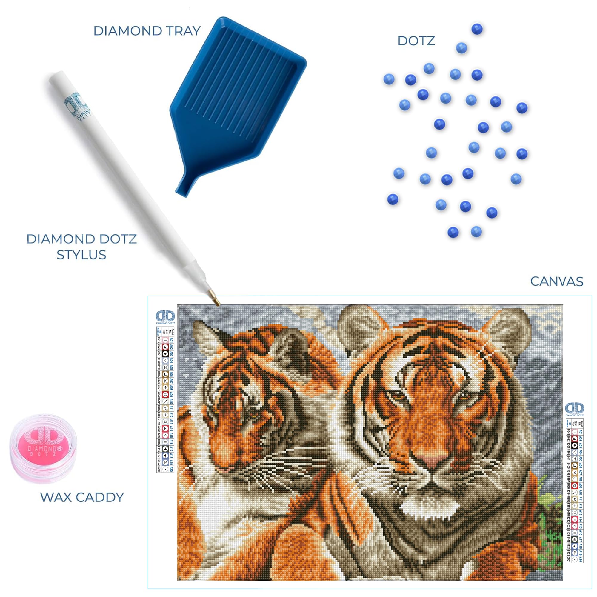 Amazon.com: DIAMOND DOTZ Tigers Animal Diamond Painting Kits for