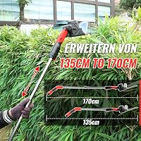Conentool 12V Akkumulátoros Sövényvágó 2in1 Elektromos Kerti Olló Akkuval és Töltővel 4