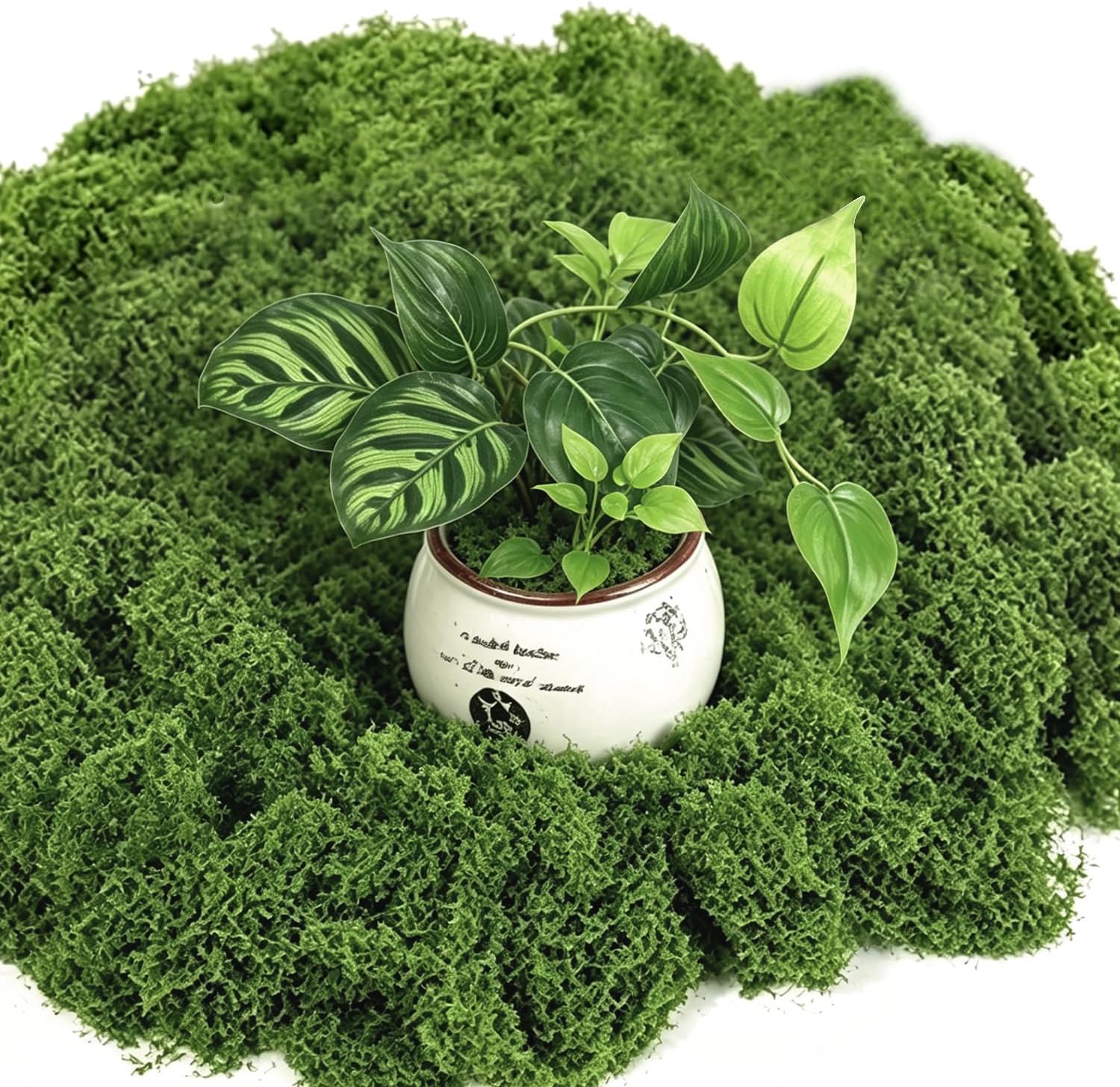 1.54LB Fake Green Moss for Planters Outdoor Indoor Decorating
