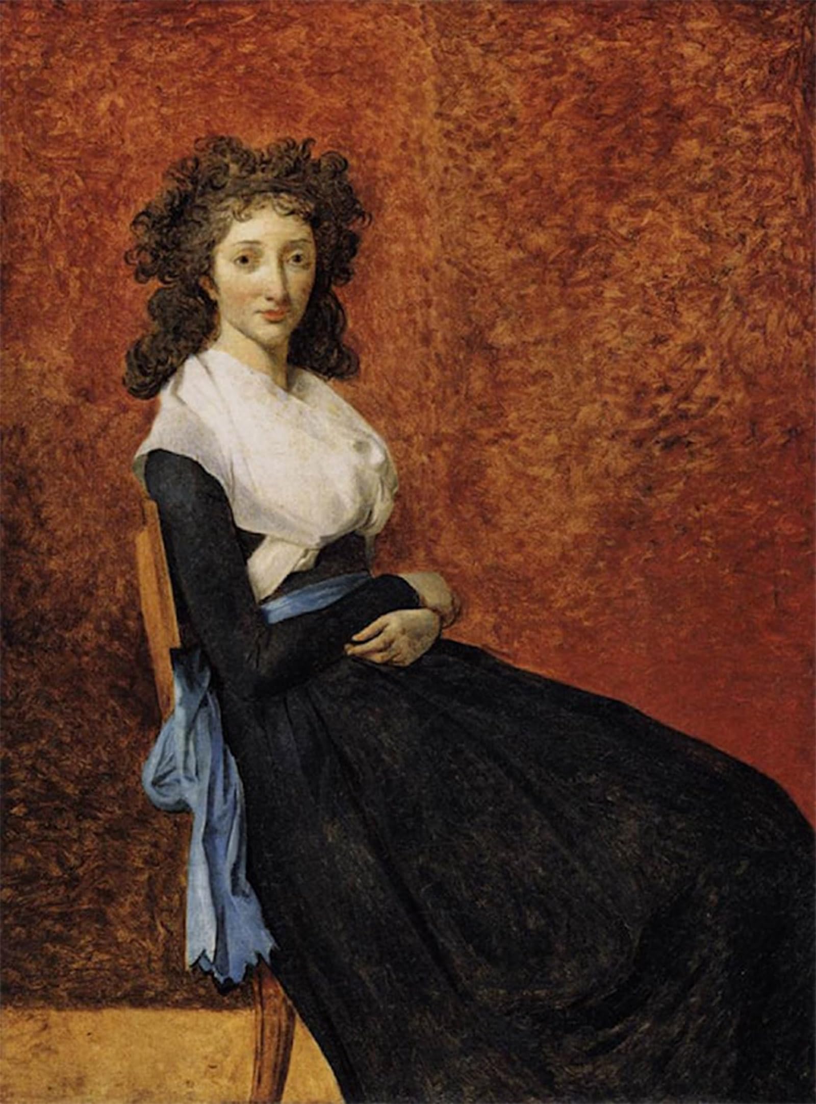 Artxlxxbn No Frame Famous Print Painting Colorful Art Print Madame Trudaine By Jacques-Louis David Canvas Art Decorations For Home Decor 60X90cm