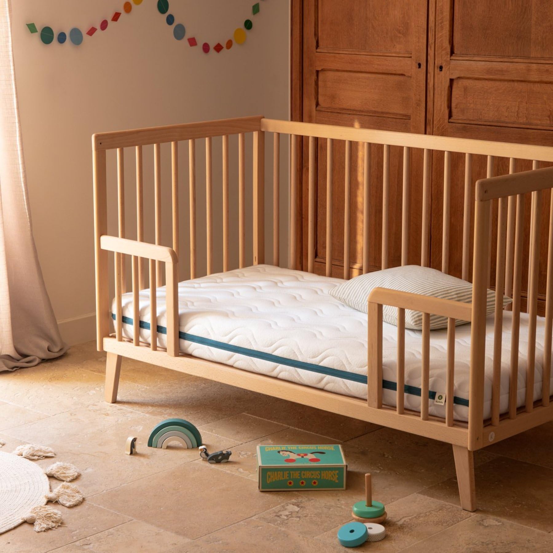 Kadolis – Matelas bébé 60x120x12 cm COCOLEGEND - Coco et Latex Naturel – Déhoussable - Respirant, Ferme et Confortable – sans Traitement Chimique – Certifié Oeko-TEX