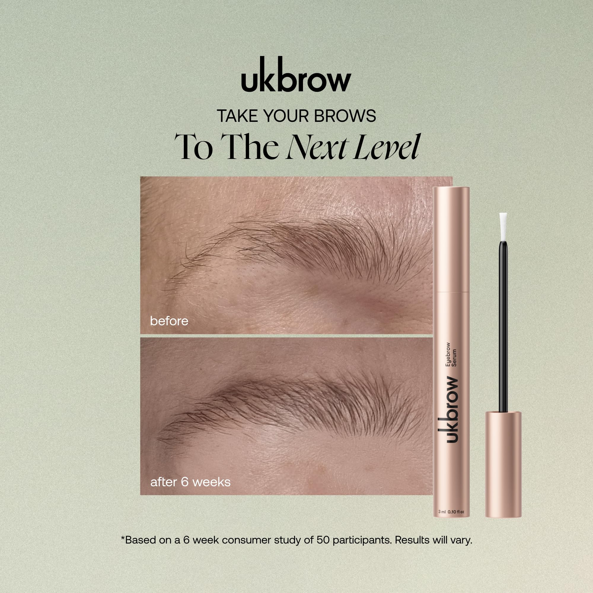 Ukbrow Serum wzmacniające wzrost brwi, 3 ml