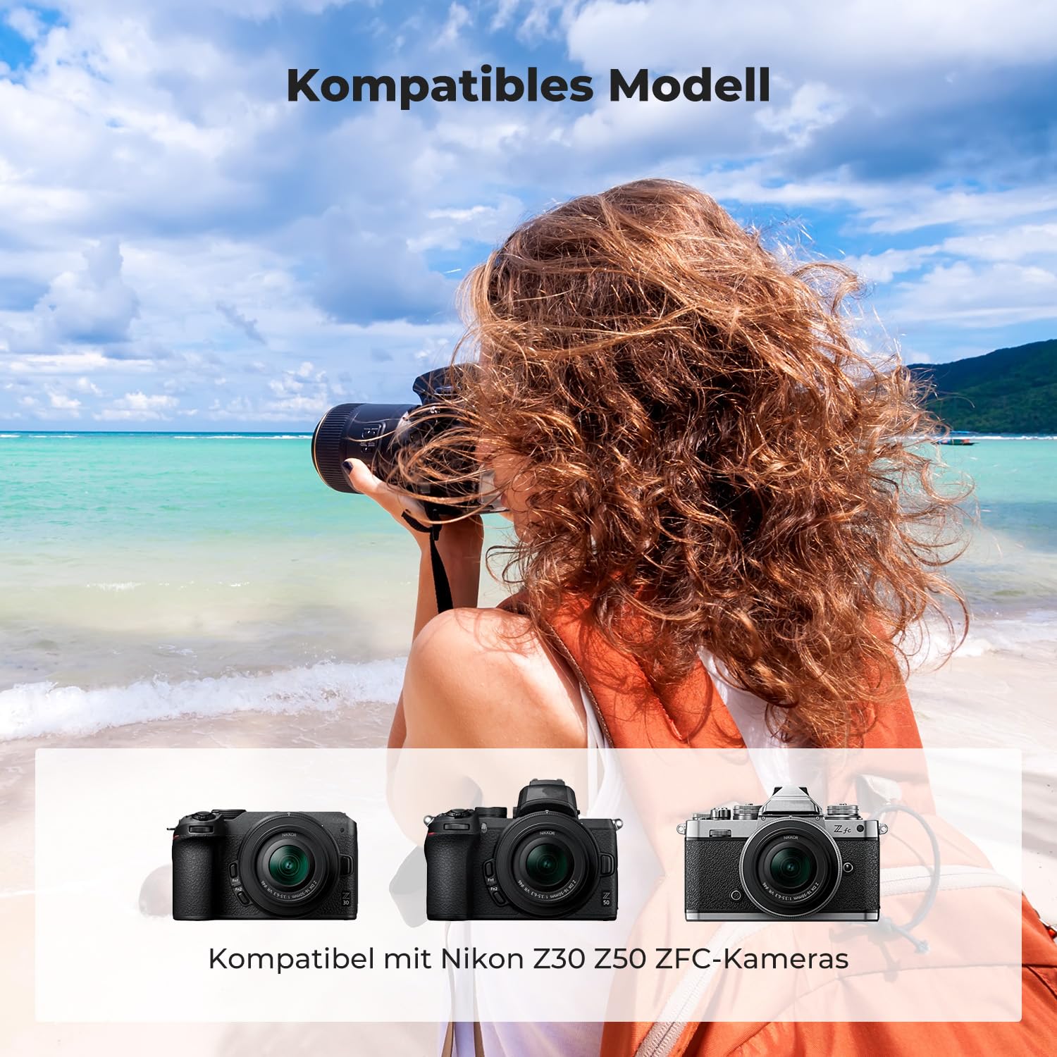 K&F CONCEPT EN-EL25 Ersatzakku 2er-Pack mit LCD Dual Slot Ladegerät, Kompatibel mit Nikon Z30 Z50 ZFC Z50ii Kameras