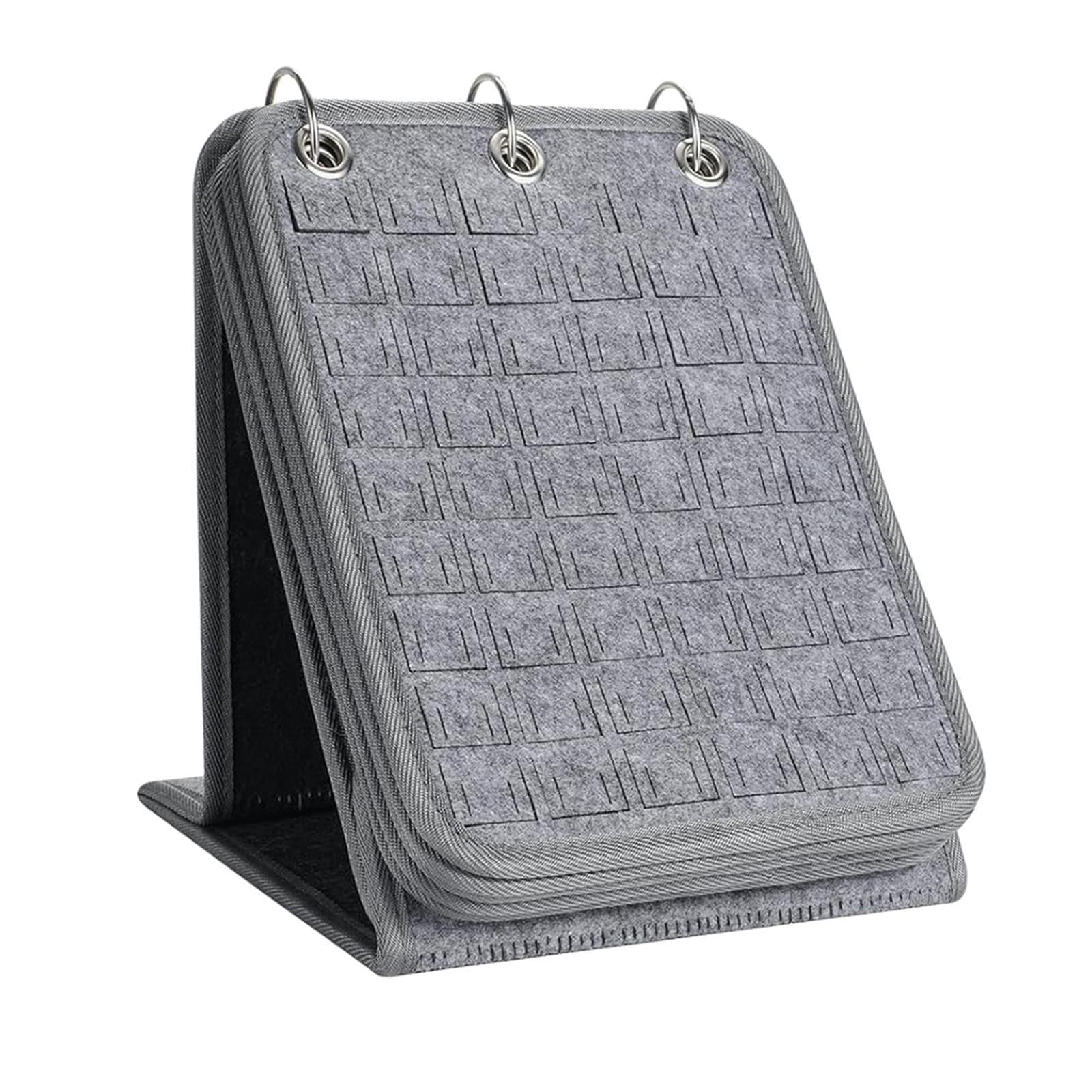 Przenośna przypinka z 3 elementami do emaliowanych przypinek, 10 stylowych przegródek na broszki, szara, 25 x 21 x 21 cm – idealna dla kolekcjonerów i entuzjastów rękodzieła