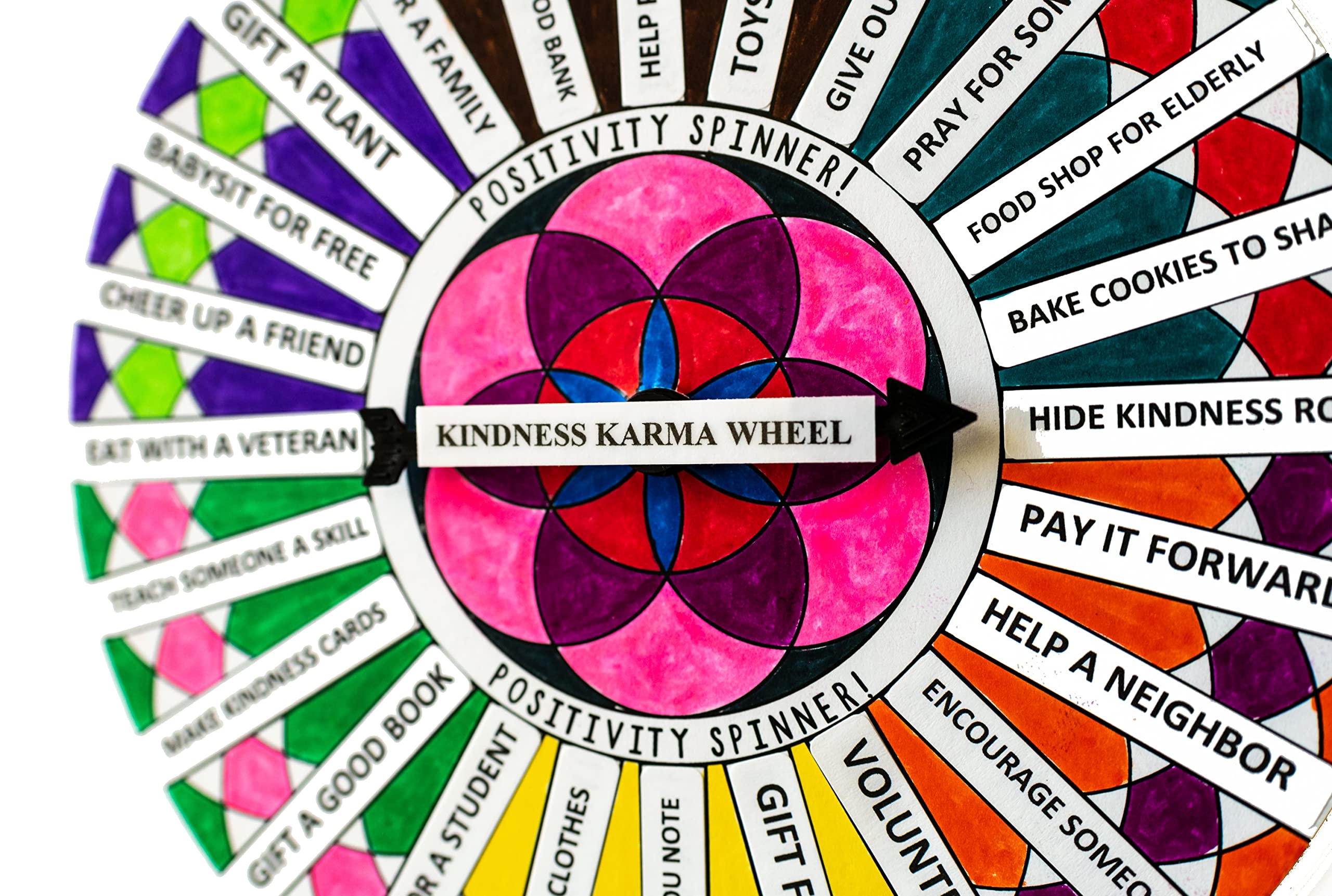 Random Acts of Kindness Game Craft Spinner | Kindness Crafts | Kindness Projects For Schools | Kindness Challenge