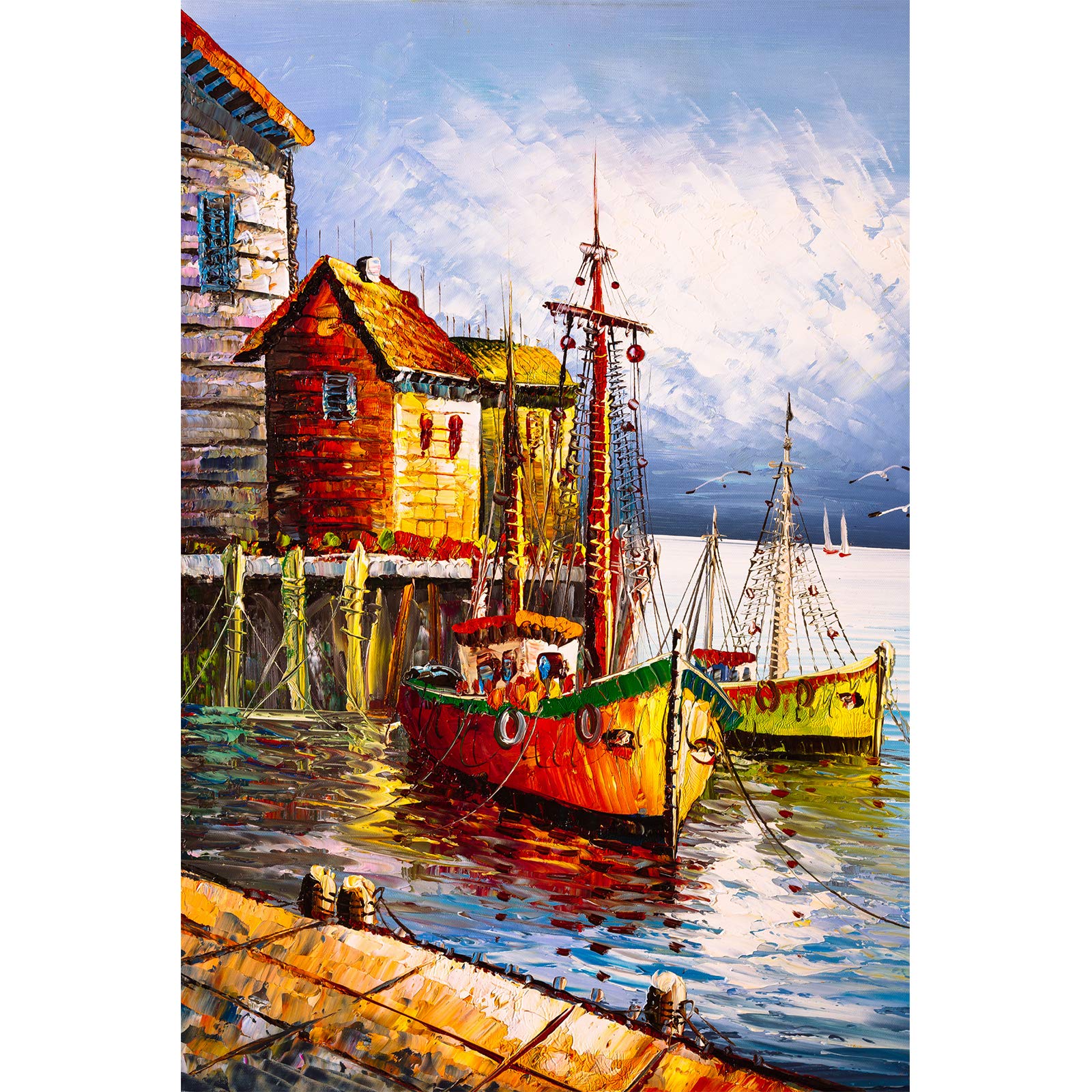 1000 Piece Jigsaw Puzzles for Adults Venice Seaside Boat