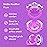 Smilo Baby Pacifier with Orthodontic Design for Healthy Dental Development - Stage 3 for Babies 9+ Months - Pack of 3X 100% Silicone Pacifiers BPA Free - Plum Purple