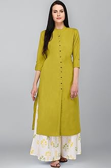 Women's Cotton Solid Readymade Salwar Suit Set