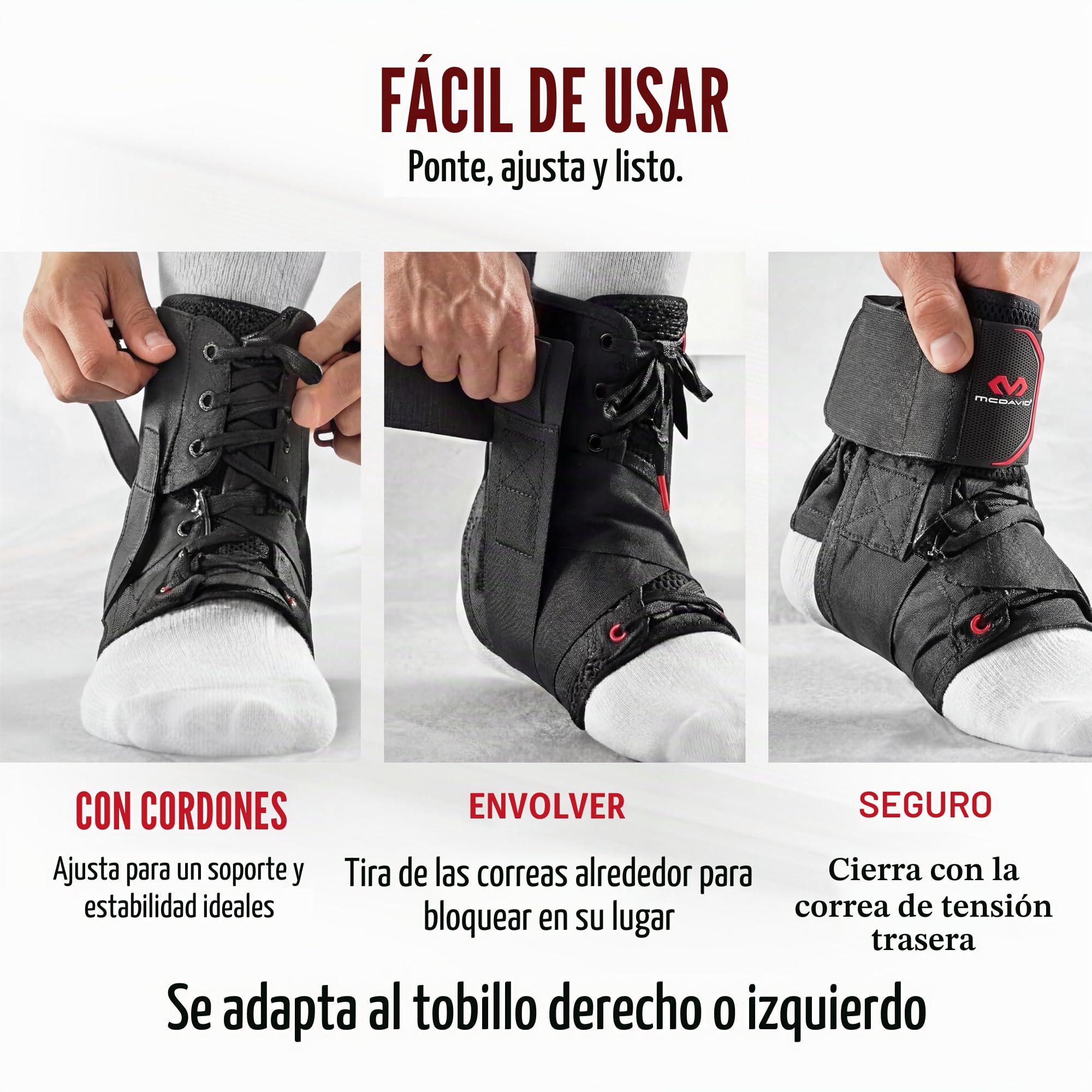 McDavid 195 Estabilizador de tobillo con cinta Unisex adulto