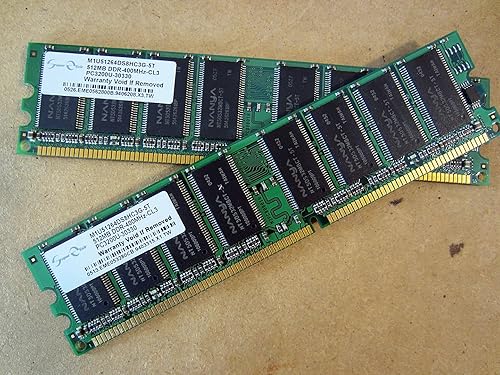 Corsair Memoria de escritorio DDR de 1 GB (2 x 512 MB) y 400 MHz