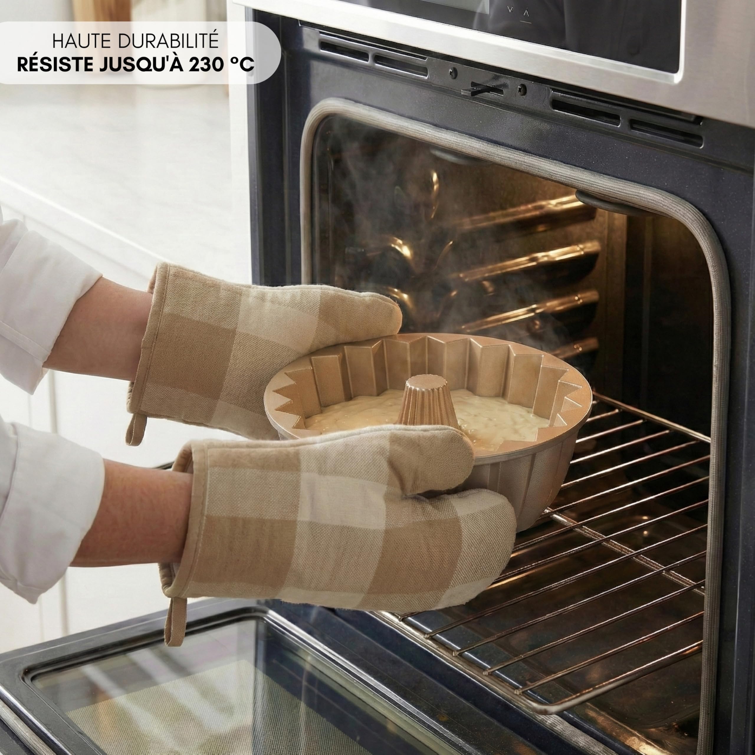 Erreke Moule à Gâteau avec Double Revêtement Antiadhésif, Gleam | Moule Kouglof. Moule Gateau. Aluminium Moulé Résistant. Savarin Cuisson Uniforme. Pour Pâtisserie. Flan. Pudding. Gelée
