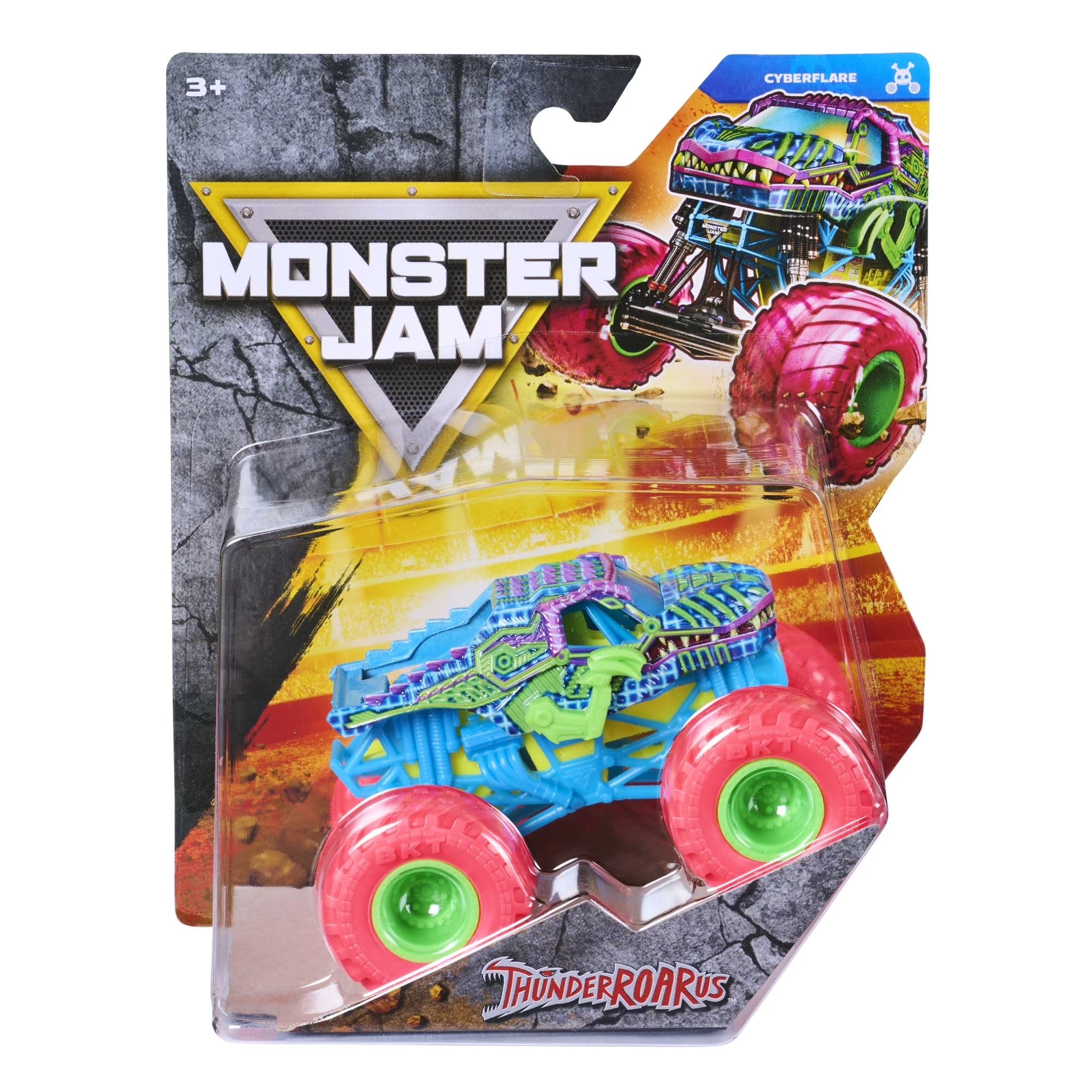 Monster Jam 2026 Official 1:64 Diecast Truck Series 46 Cyberflare ThunderROARus