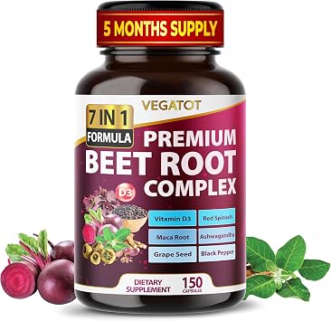 Concentrated with Ginseng Maca Root Ashwagandha - Energy Stamina Immune Support 150 Count Pack of 1