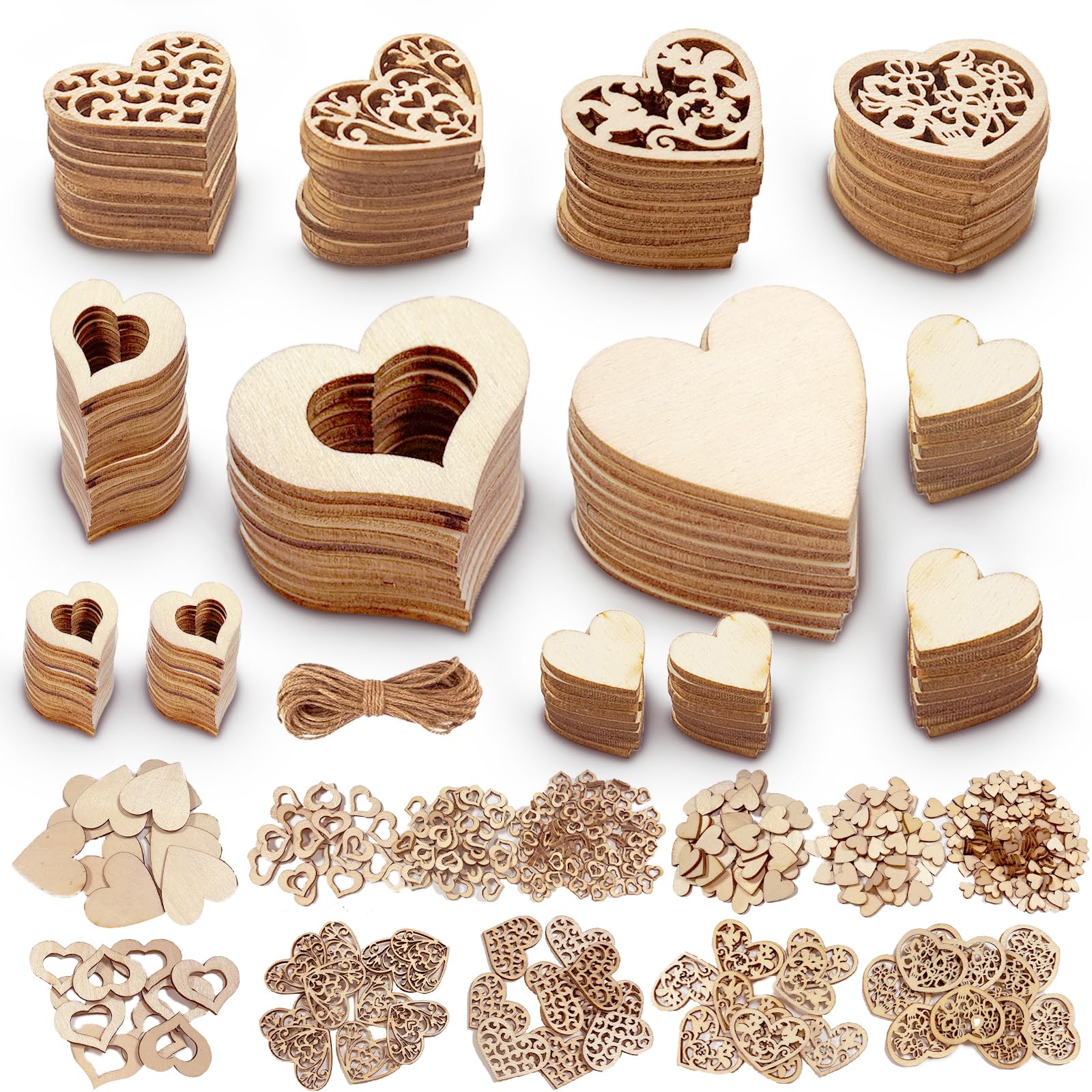 10 Cuori In Legno Da Decorare Per San Valentino: Idee Fai Da Te Romantiche Per Matrimoni E Feste - 5