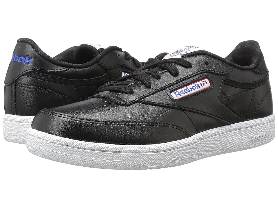 

Reebok Kids Club C (Big Kid) (Black/White/Vital Blue/Primal Red) Kids Shoes