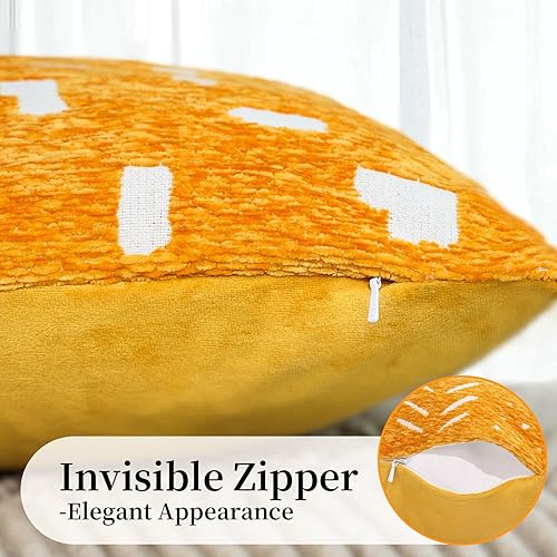 Miniatura 4 de Juego de 4 fundas de cojín decorativas de terciopelo de felpilla suave, fundas de almohada modernas para decoración del hogar, fundas cuadradas para