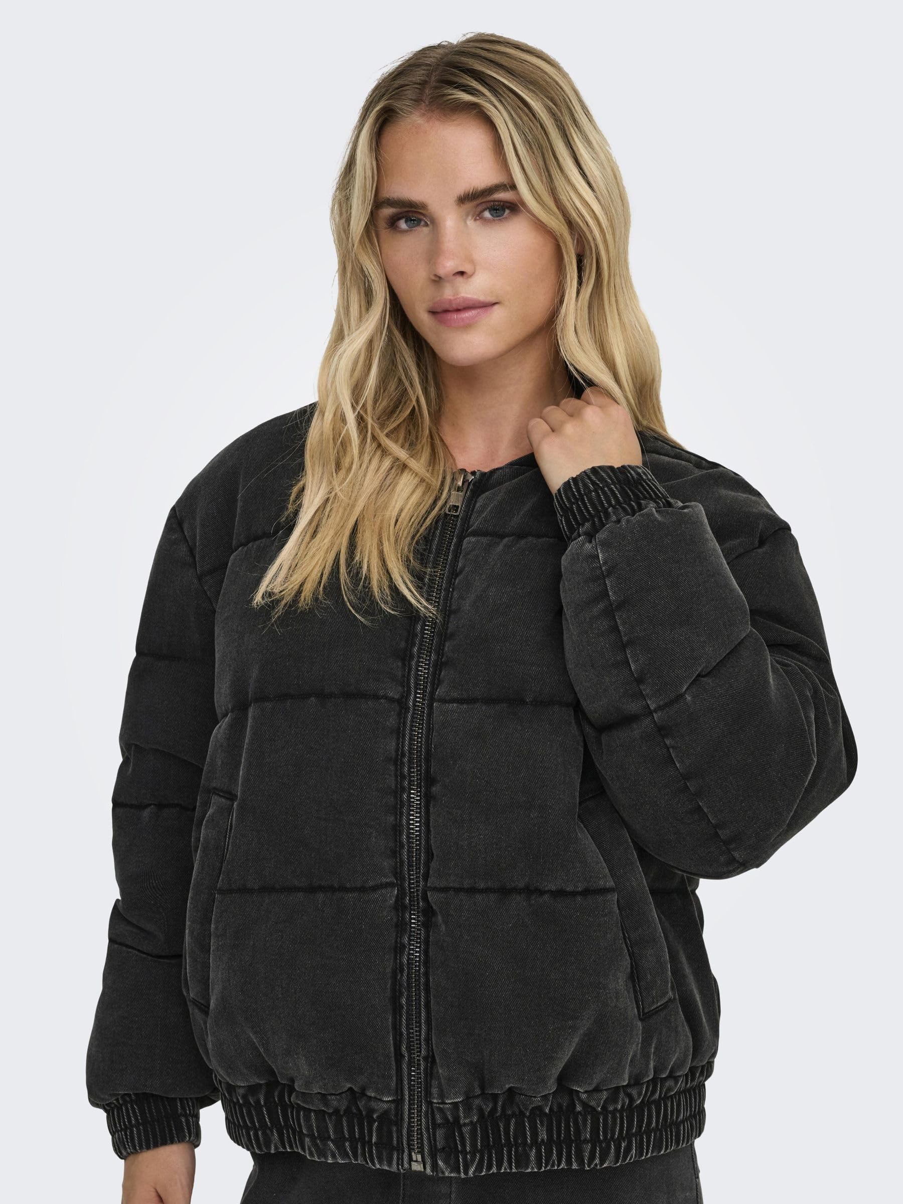 ONLY Onlqueen LS Puff DNM-Giacca Gua Donna