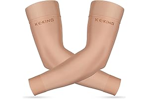 KEKING Lymphedema Sleeves for Women Breast Cancer Compression Arm Sleeves