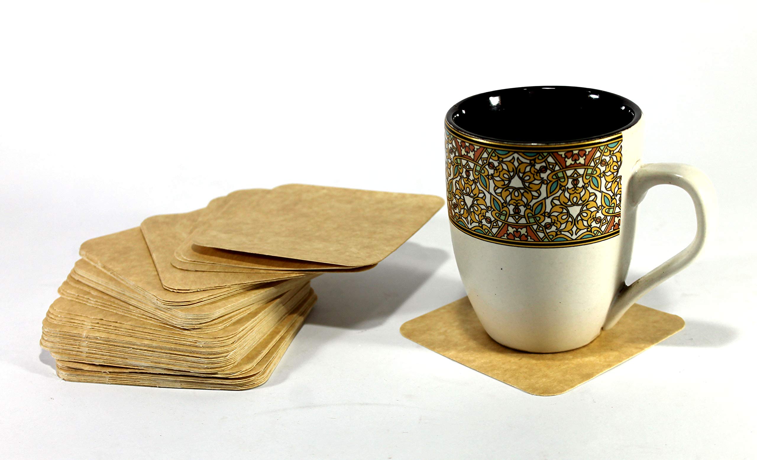 Amazon｜eSplanade 使い捨てコースター - 紙製 (100枚セット