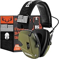 PROHEAR 066 Electronic Shooting Ear Muffs: 4X Sound Amplification, NRR 23dB Noise Reduction for Hunting & Gun Range, Green