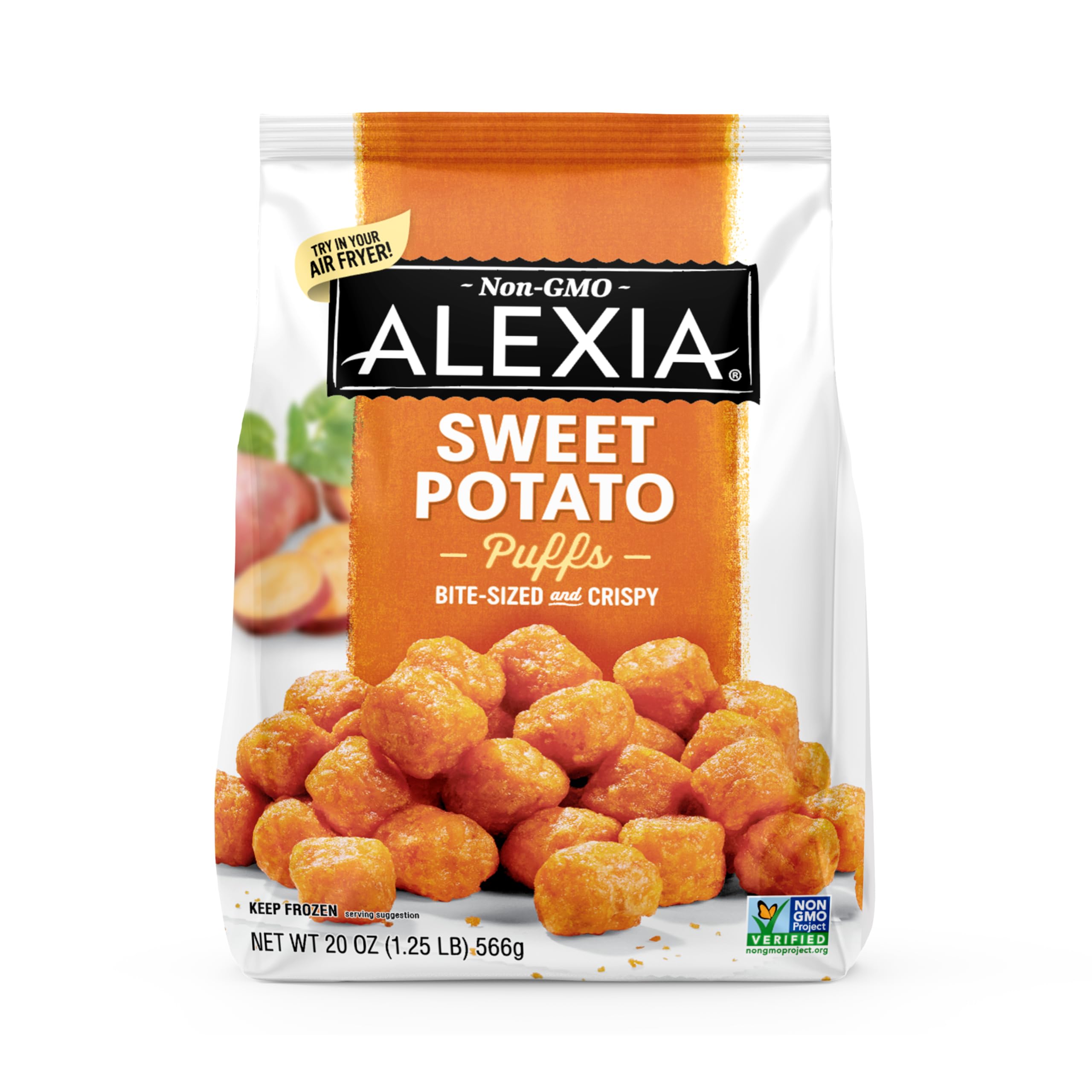 Alexia Crispy Bite-Size Sweet Potato Puffs Bag 20 Oz