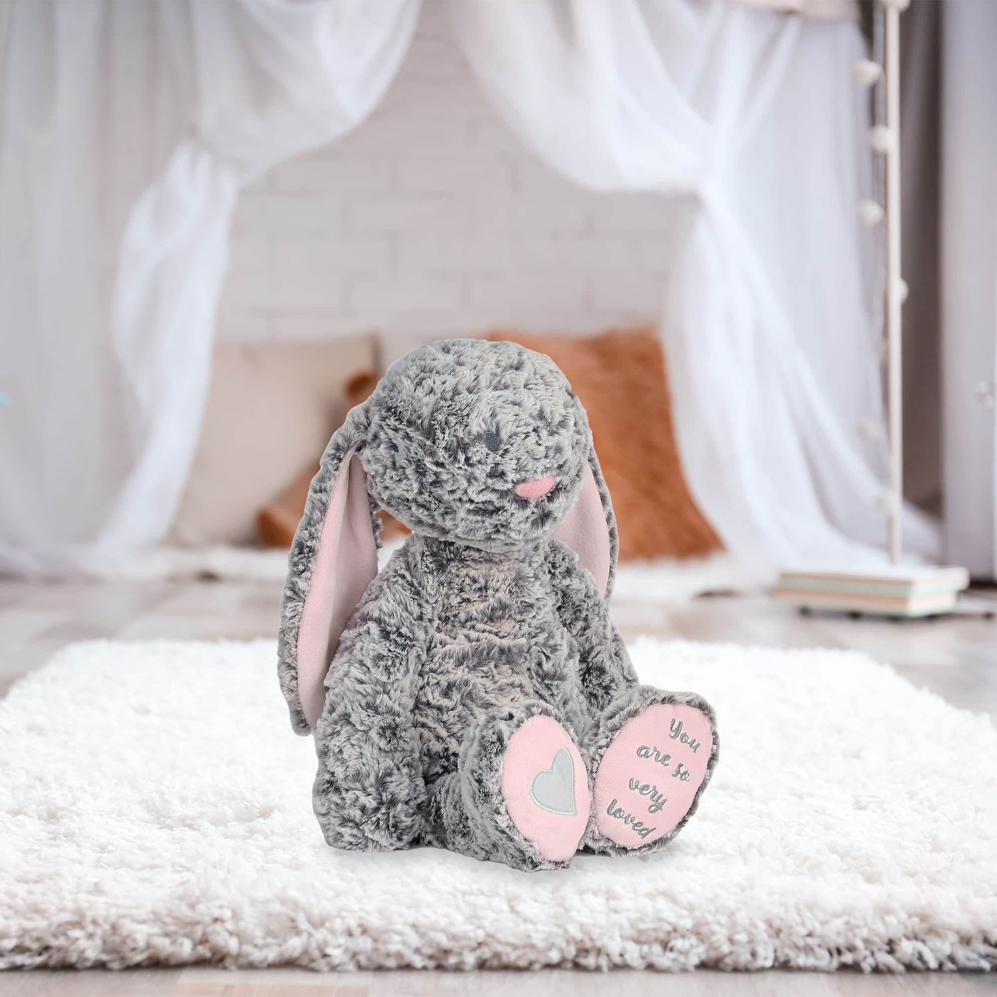 Amazon.com: DEMDACO Isabella Bunny You are So Very Loved Soft Pink