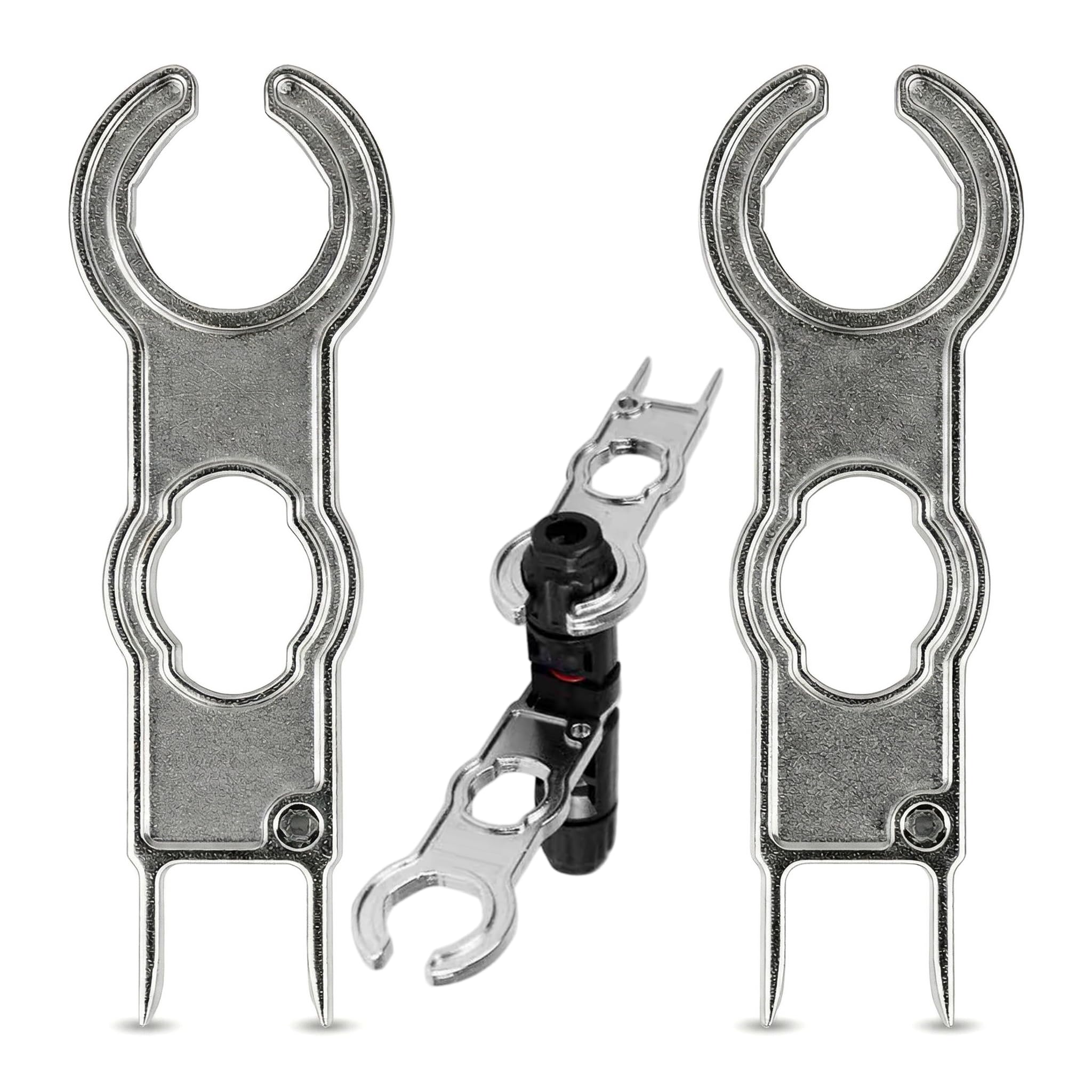 Trifletopia MC4 Solar Wrench Set – 2 PCS PV Connector Spanner Tool for Solar Panel Cable Assembly and Disassembly – Installation and Removal Tool for MC4 Connectors and Photovoltaic Maintenance