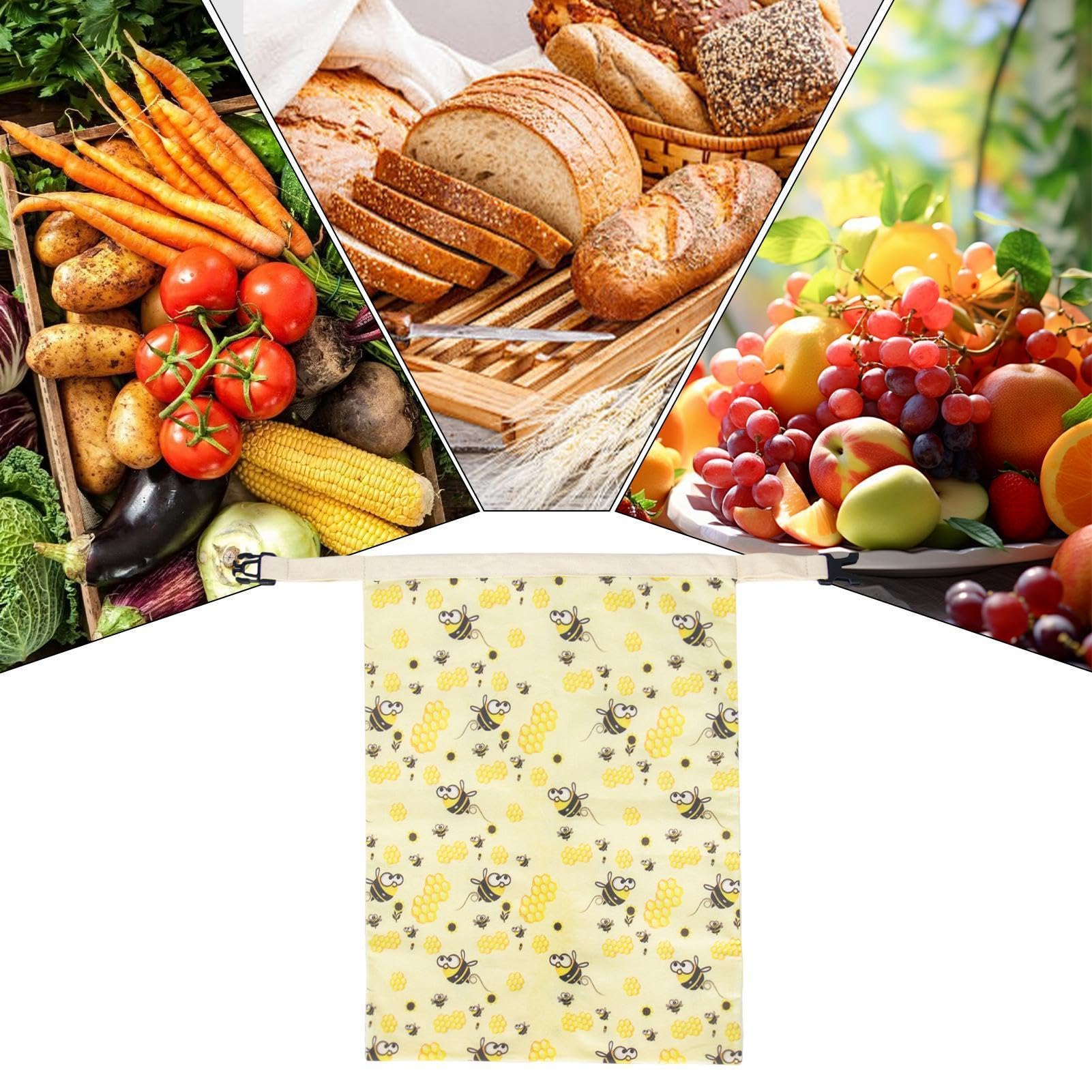 Sacchetti di d' per pane e alimenti, riutilizzabili | Sacchetti per il pane per cucina, congelatore, frigorifero, casa, vacanze