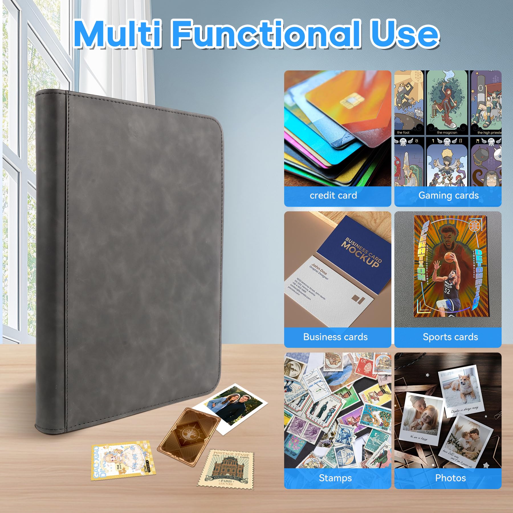 Album Pour Cartes Postales Ou Cartes à Collectionner - Avec Pochettes Plastique, Fermeture Pression, Design Girly - 3