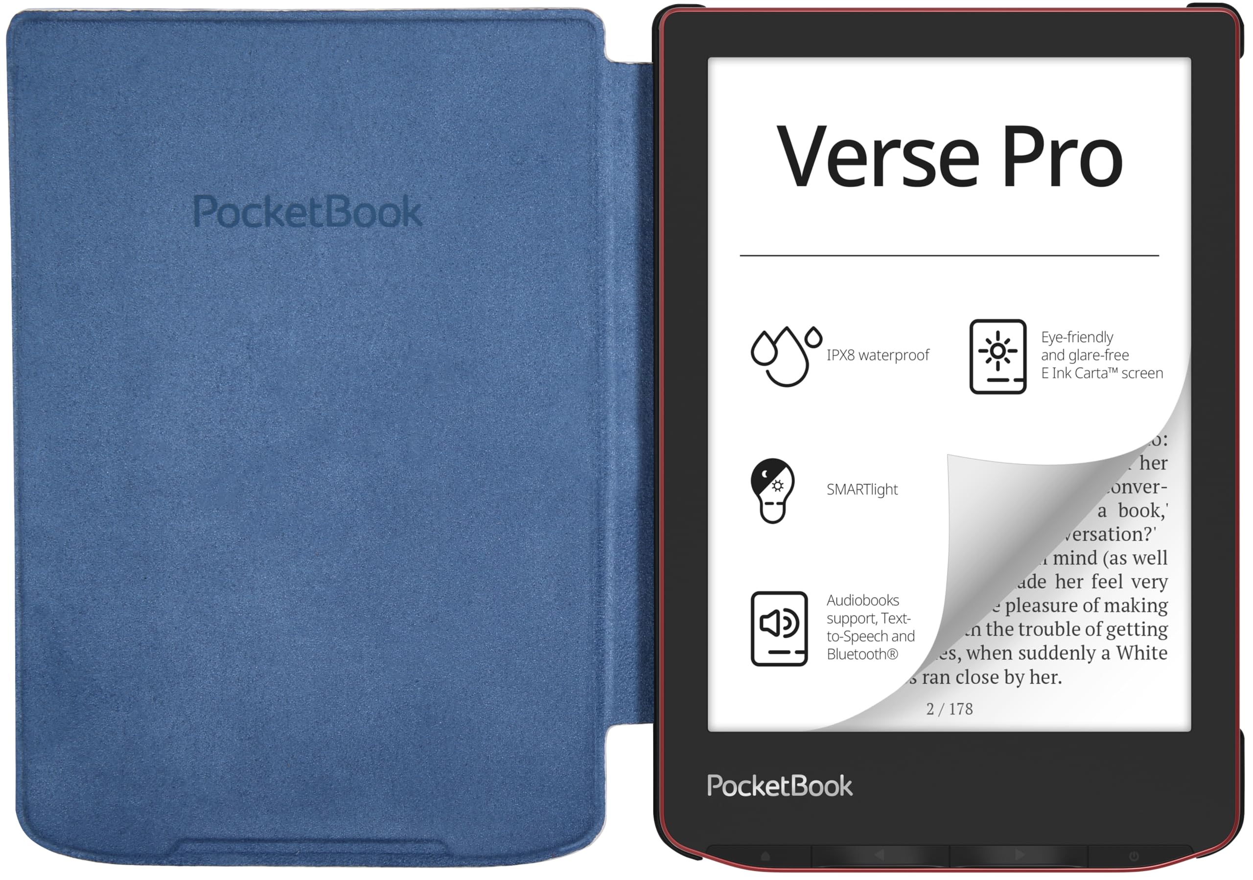 PocketBook Motyki - Futerał z muszli Kwiaty