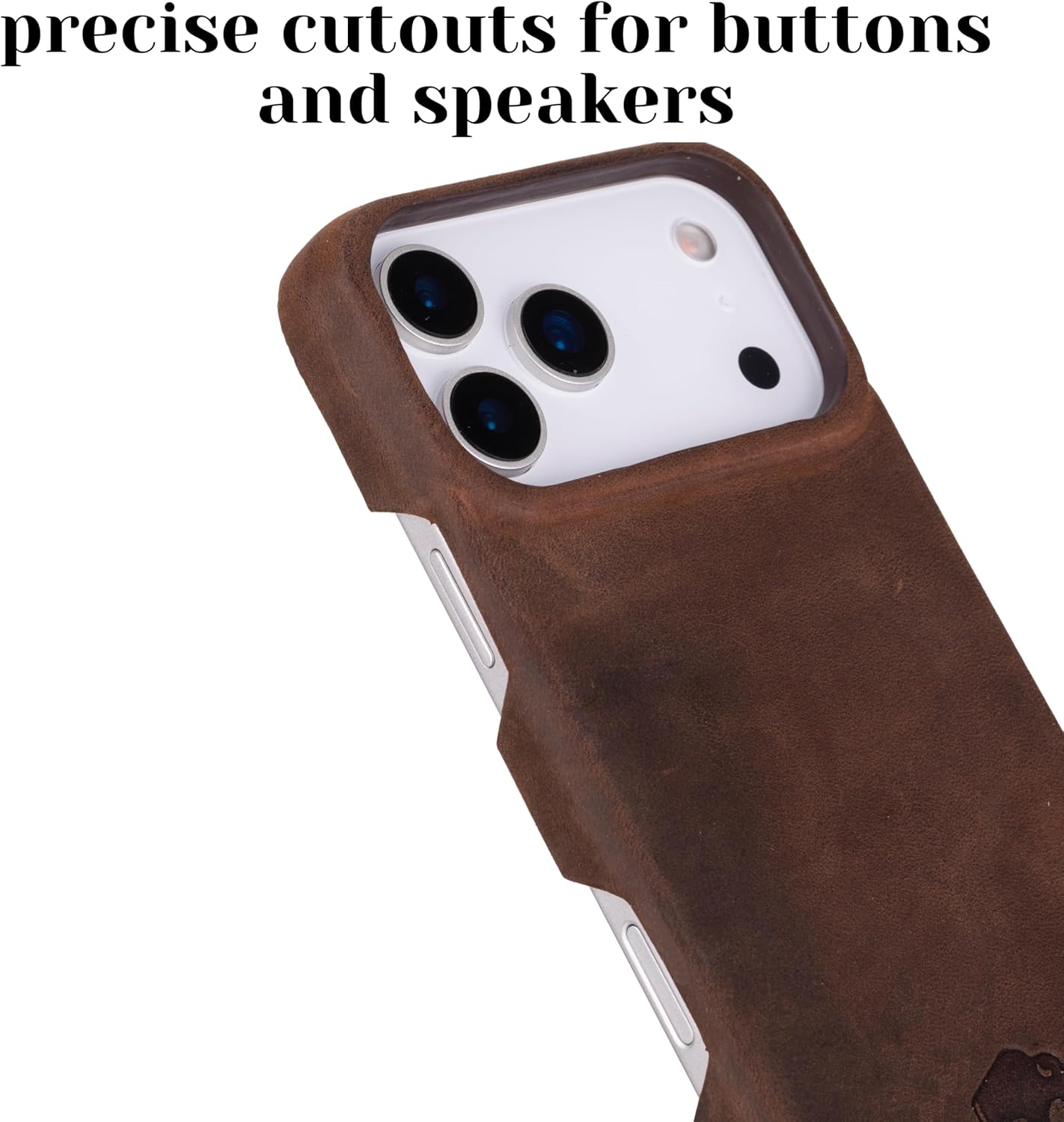BLACKBROOK Leather Case for iPhone 17 Pro Max – Mason Handcrafted Snap-On Cover, Full Grain Leather with Natural Patina, MagSafe Compatible, Slim Protective Design, Premium Gift Box
