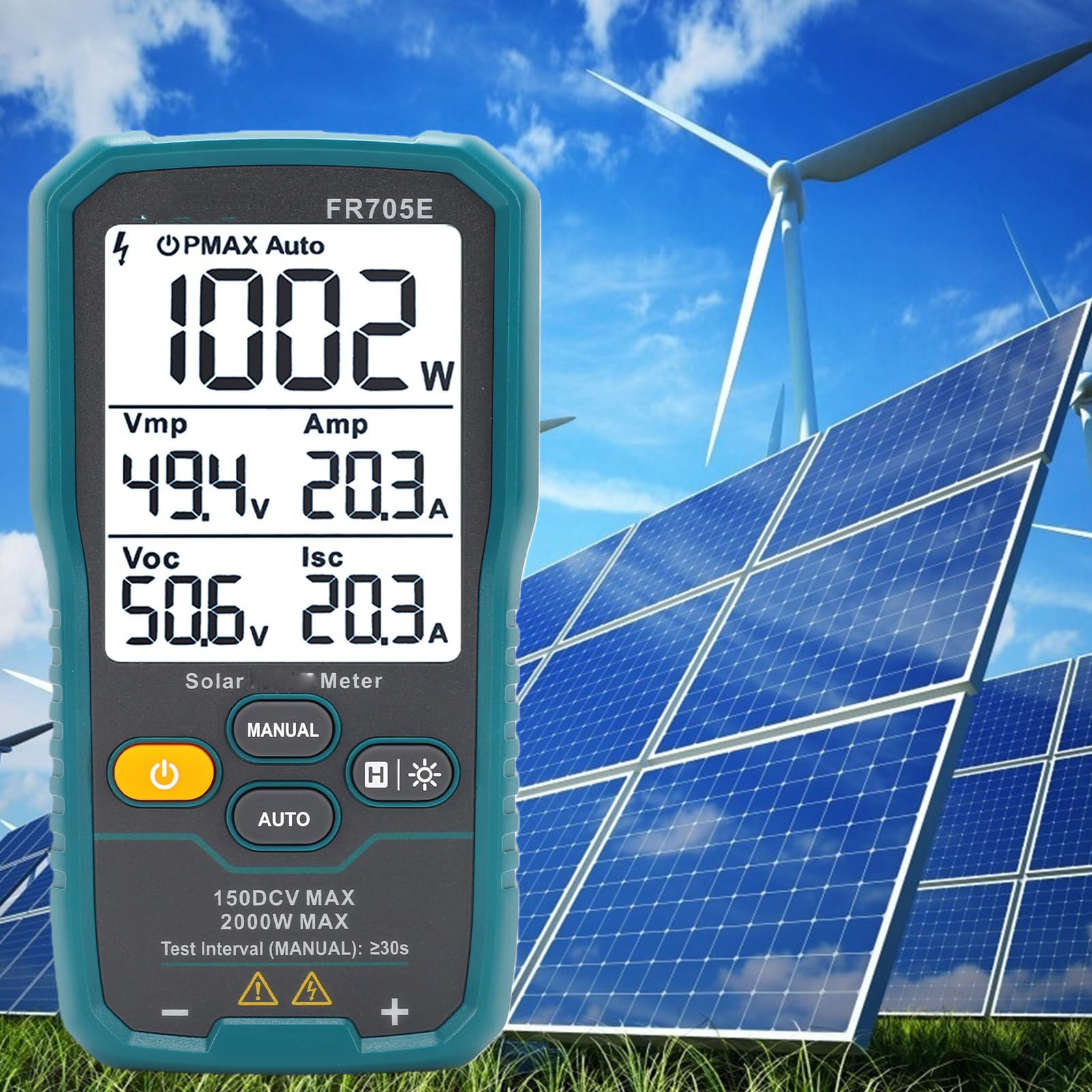 Marhynchus Tester Paneli Słonecznych 2000W LCD Miernik dla Profesjonalistów