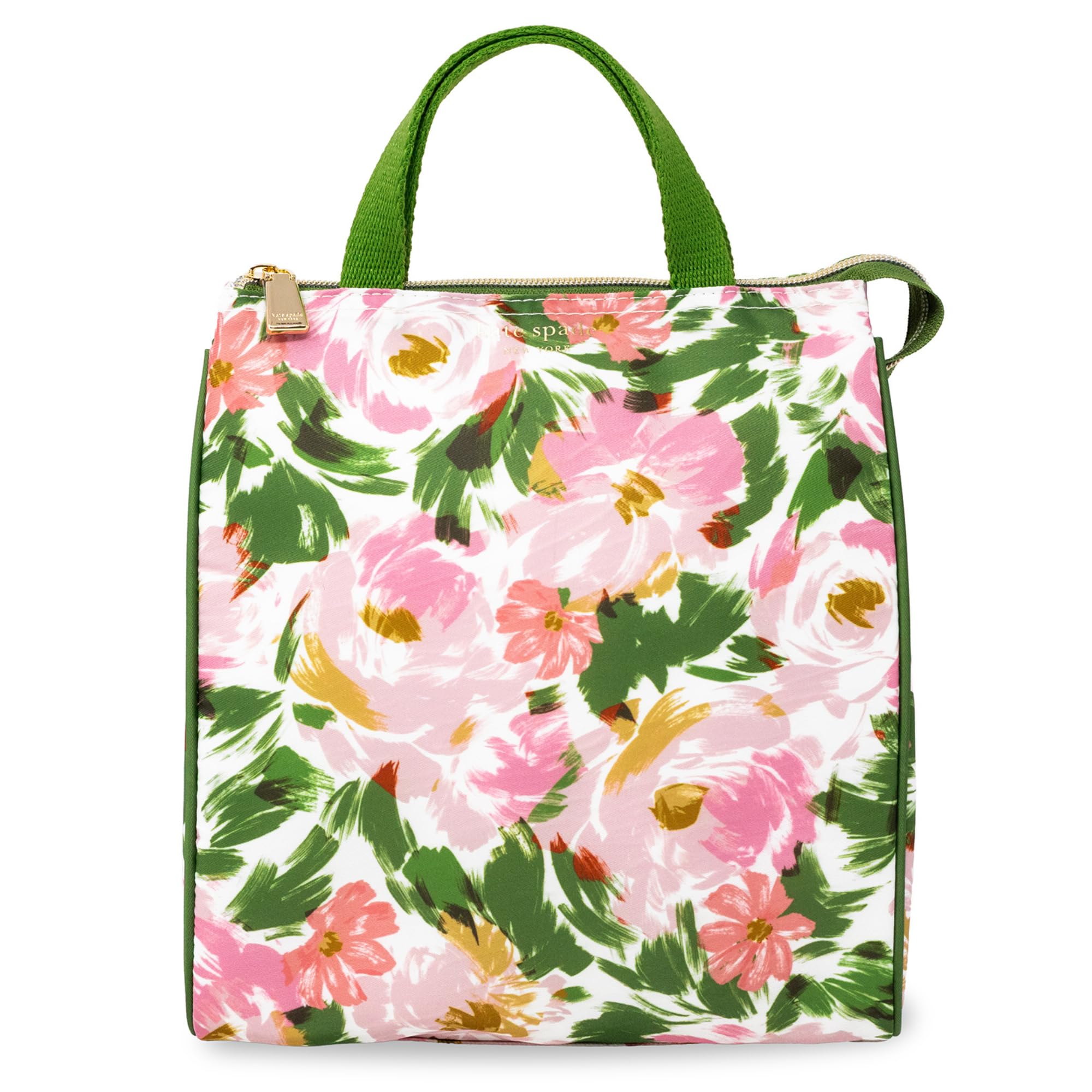 kate spade new york Portable Soft Cooler Lunch Bag Thermal Tote with Insulated Interior Lining and Storage Pocket