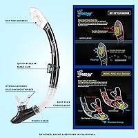 Vista 3 de Seavenger Conjunto de Snorkel Aviator con Bolsa de Equipo