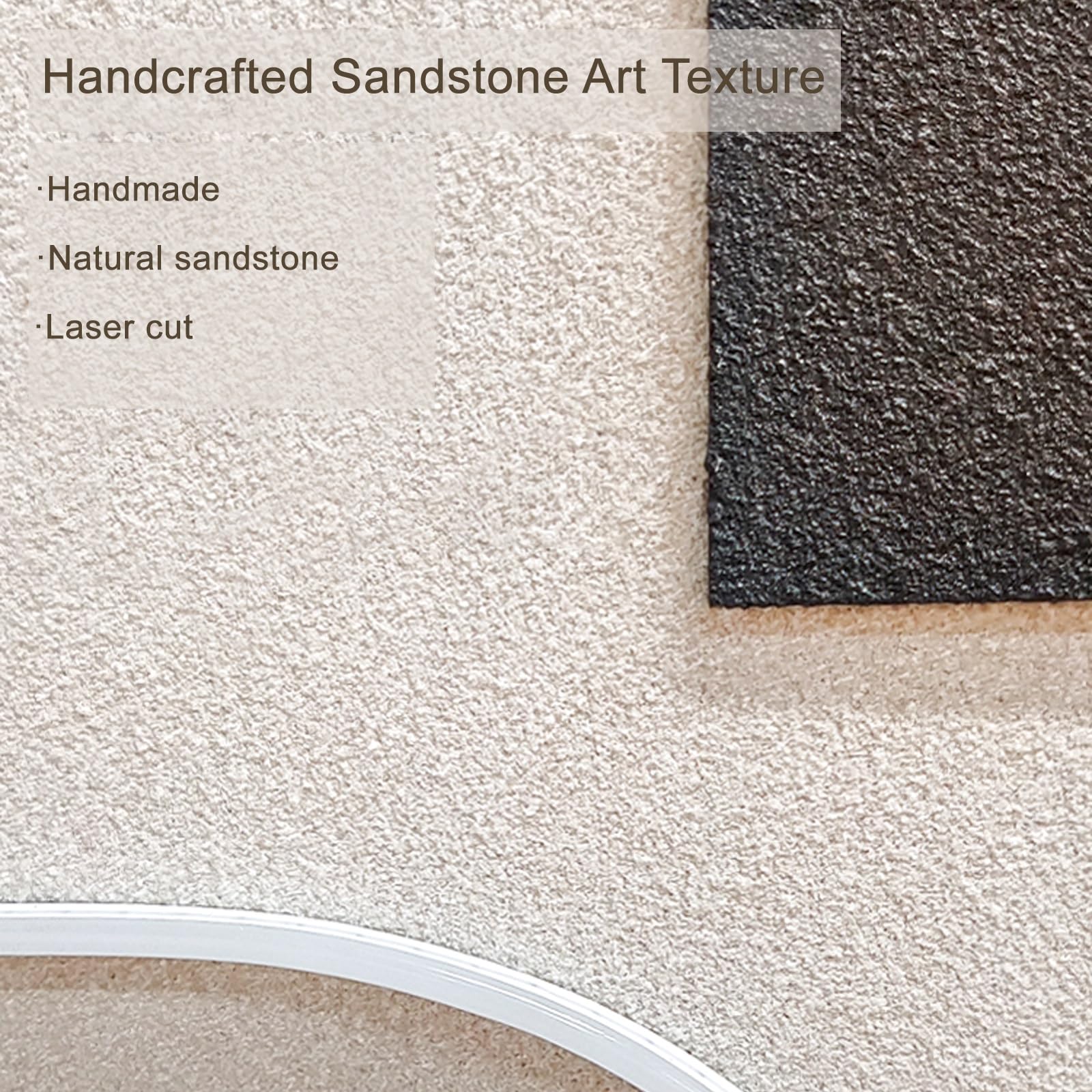 Dekoracja roślin z piaskowca LED, sztuka ścienna 3D do salonów i korytarzy, rzeźby, nadaje się do salonów sypialni (biały 1,60 x 80 cm/23,6 x 31,4 cala)