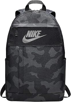 Nike Backpack Elemental 2.0 Aop2 - Black/White, BA6021010