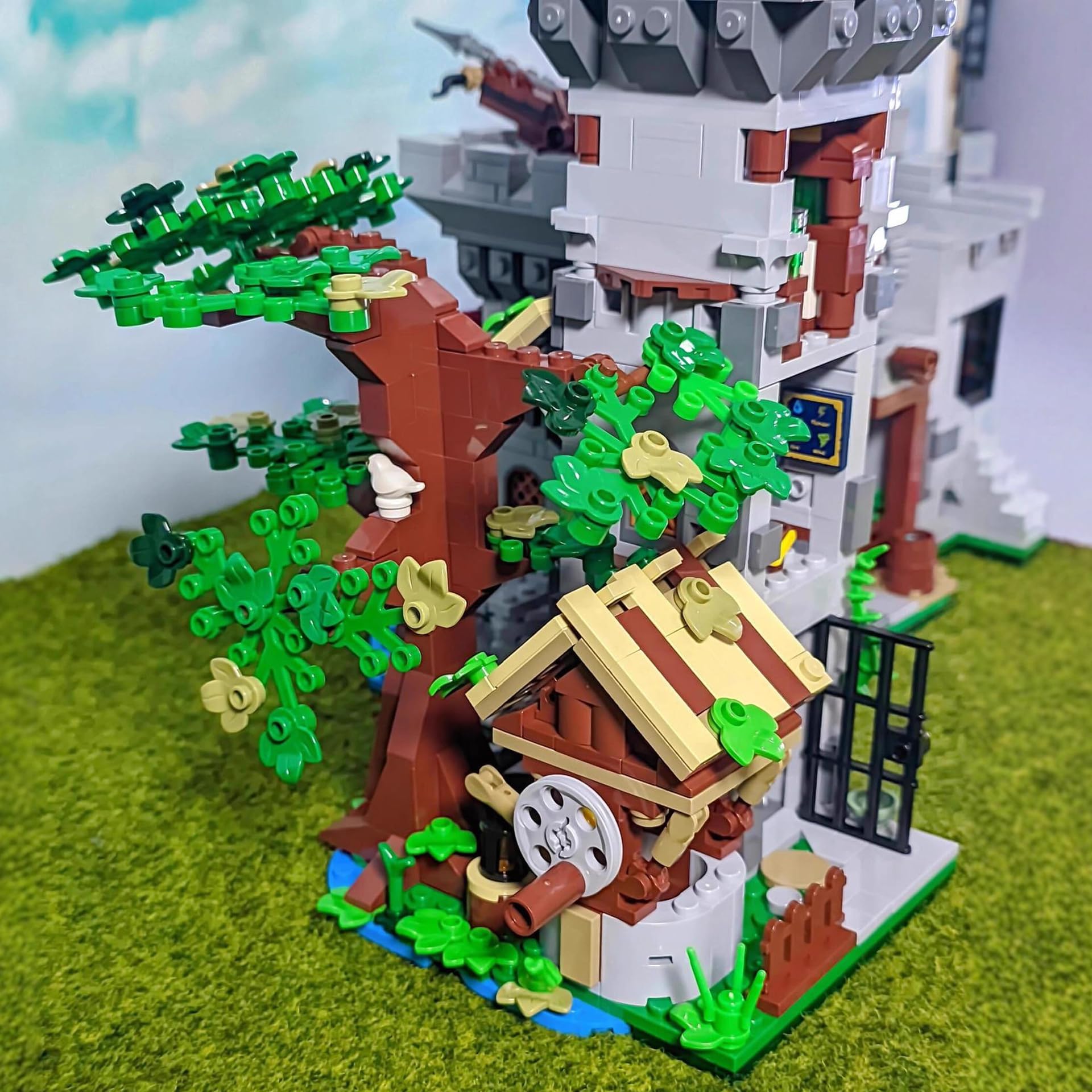 YILETKC Heilige Ritterburg Bausteine Bausatz, 2568 Teile Schloss Klemmbausteine Bauklötze Modellbausätze, MOC Bausteine Architektur Spielzeug Modell Set, Geschenk für Teenager und Erwachsene