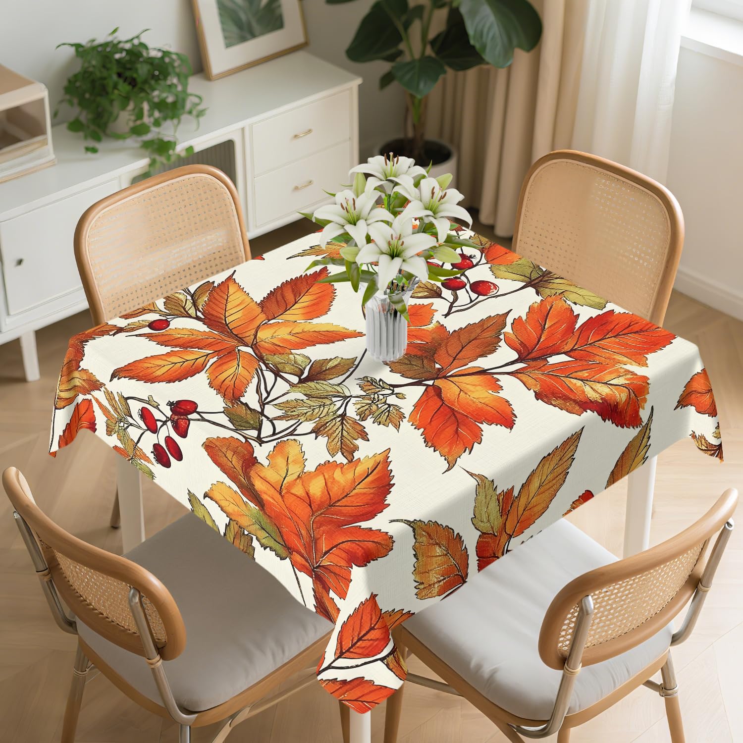 Photo 1 of ***STOCK IMAGE FOR REFERENCE***
Yesad Square Tablecloth - Palm Tree - 60x60 Inch