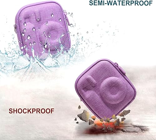 Vista 14 de LTGEM - Funda compatible con cámara instantánea Fujifilm Instax Mini 12/11/10/9/8/7/7+ y cámara instantánea FUJIFILM Instax Mini con correa