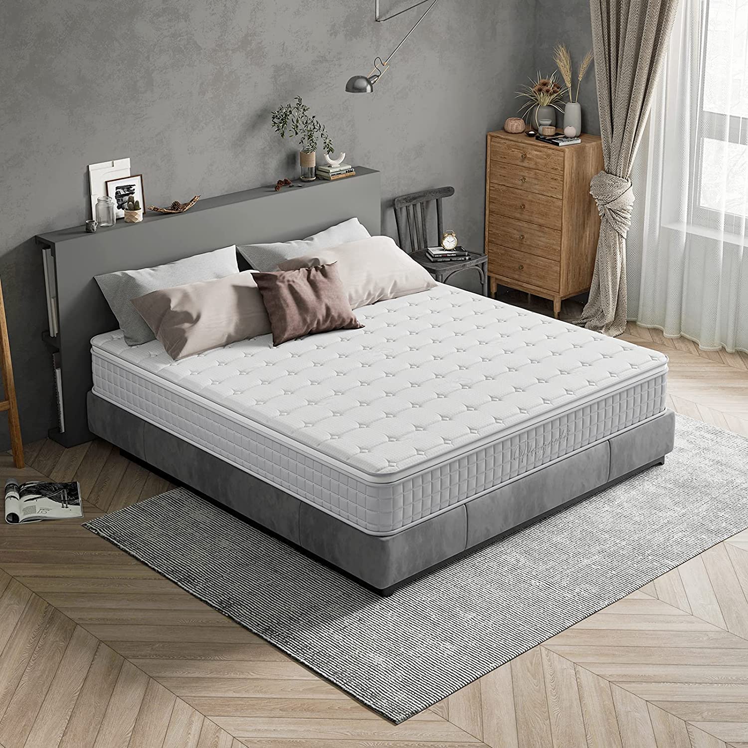 Full Size Mattress, Vesgantti 10 Inch Innerspring Hybrid Full Mattress